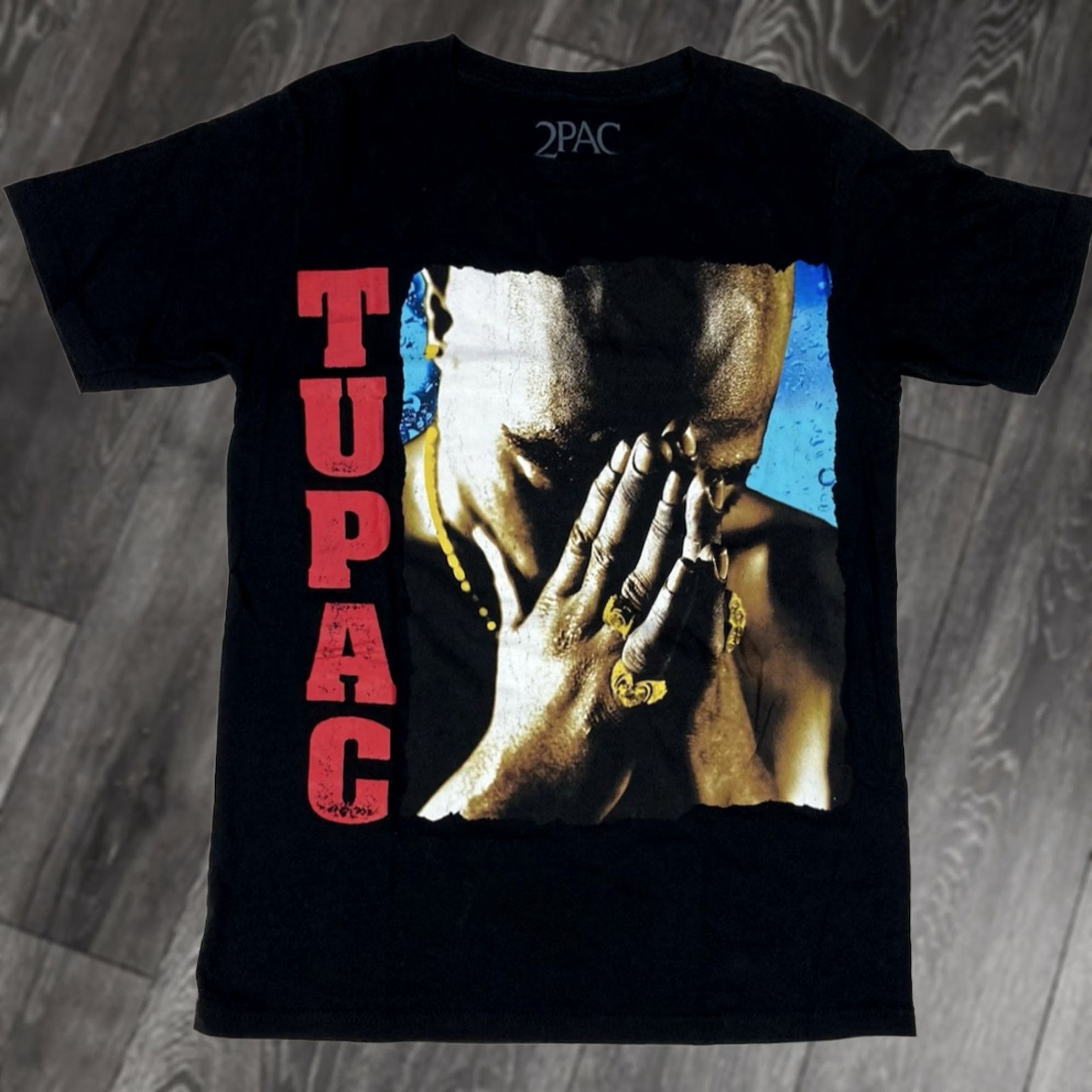 Vintage VINTAGE 2pac Tupac Shakur Graphic T-shirt Women Small Black Short Sleeve Music Size S / US 4 / IT 40 - 1 Thumbnail