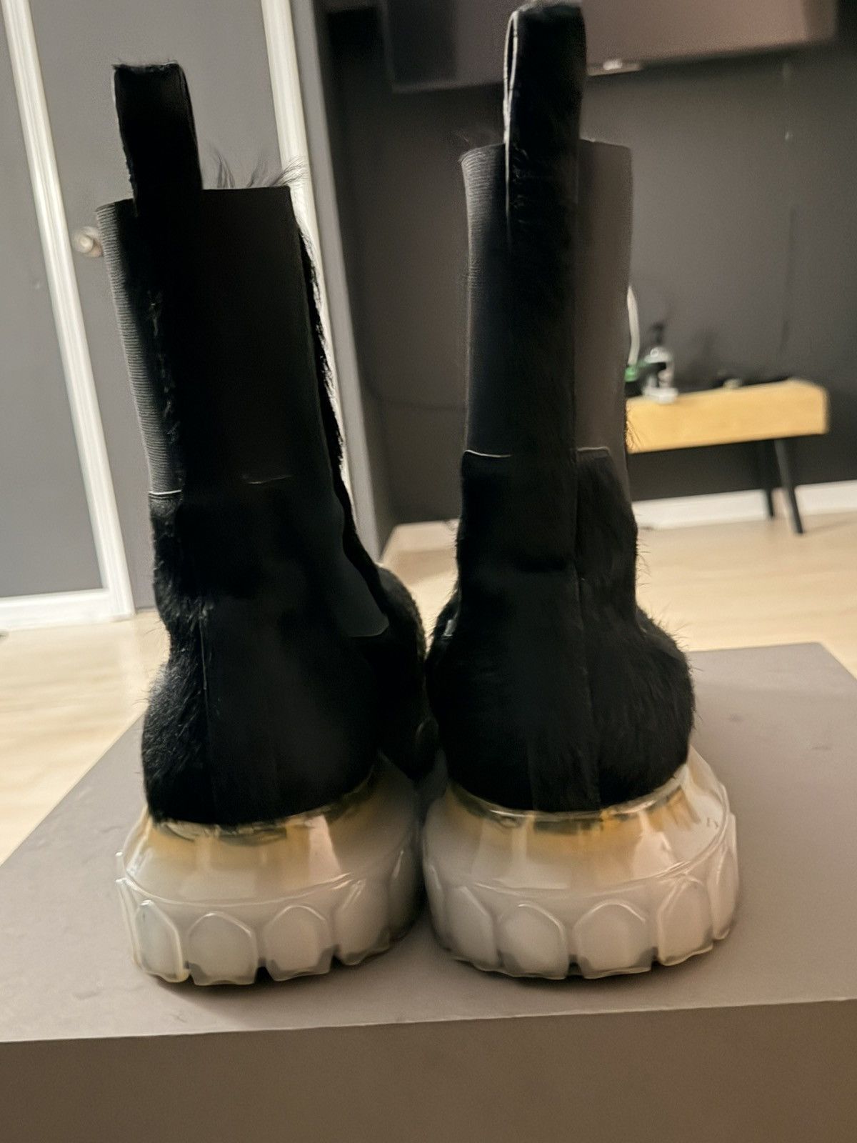 Rick Owens Rick Owen Bozo Boot “Black Pony” Size US 12 / EU 45 - 9 Thumbnail