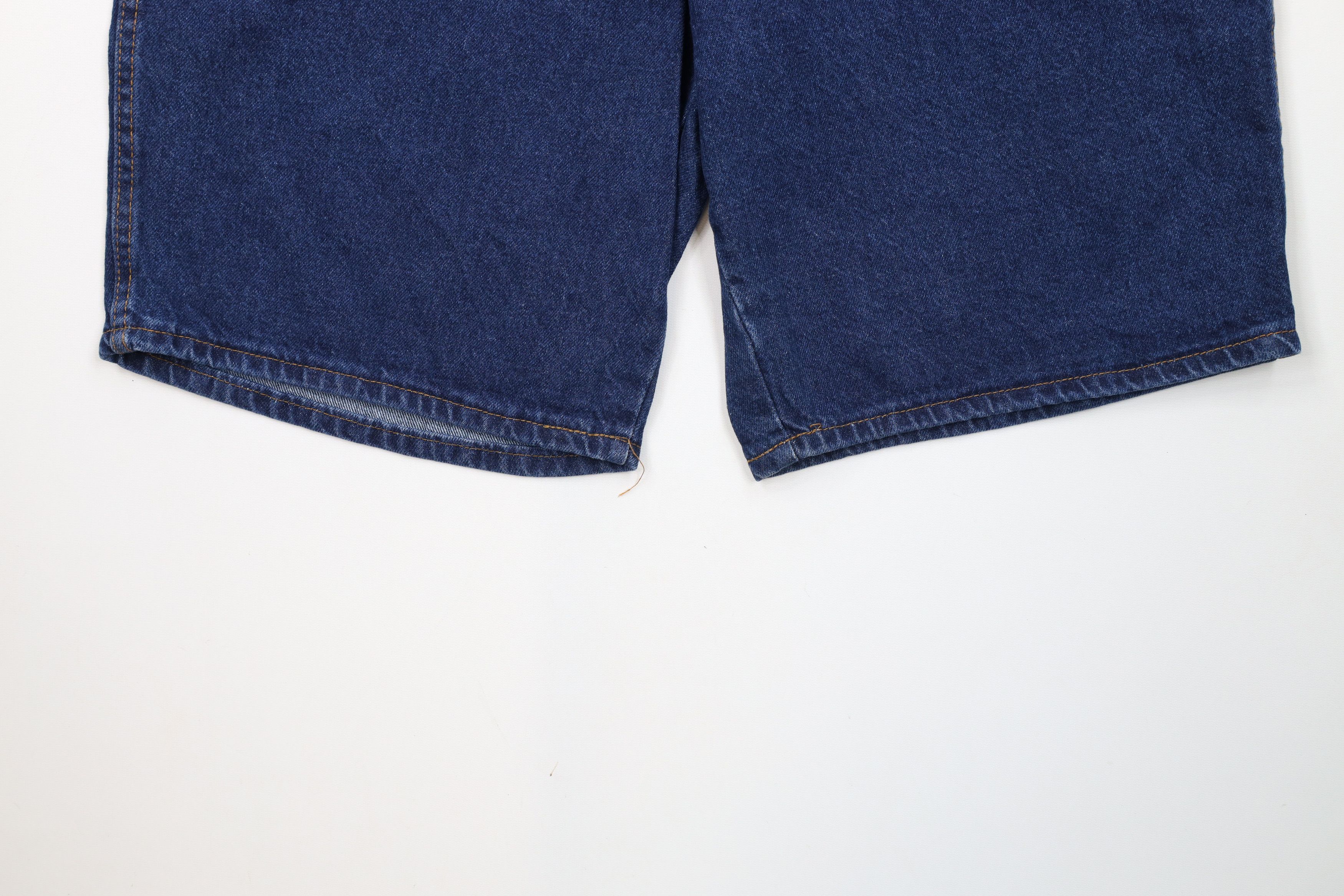 Vintage Deadstock Vintage 90s Streetwear Jean Shorts Jorts Blue USA Size US 36 / EU 52 - 4 Thumbnail