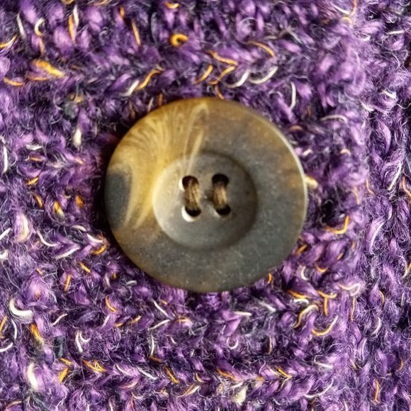 Charter Club Charter Club Size M Cardigan Sweater Purple Knit Short Sleev Size M / US 6-8 / IT 42-44 - 6 Thumbnail