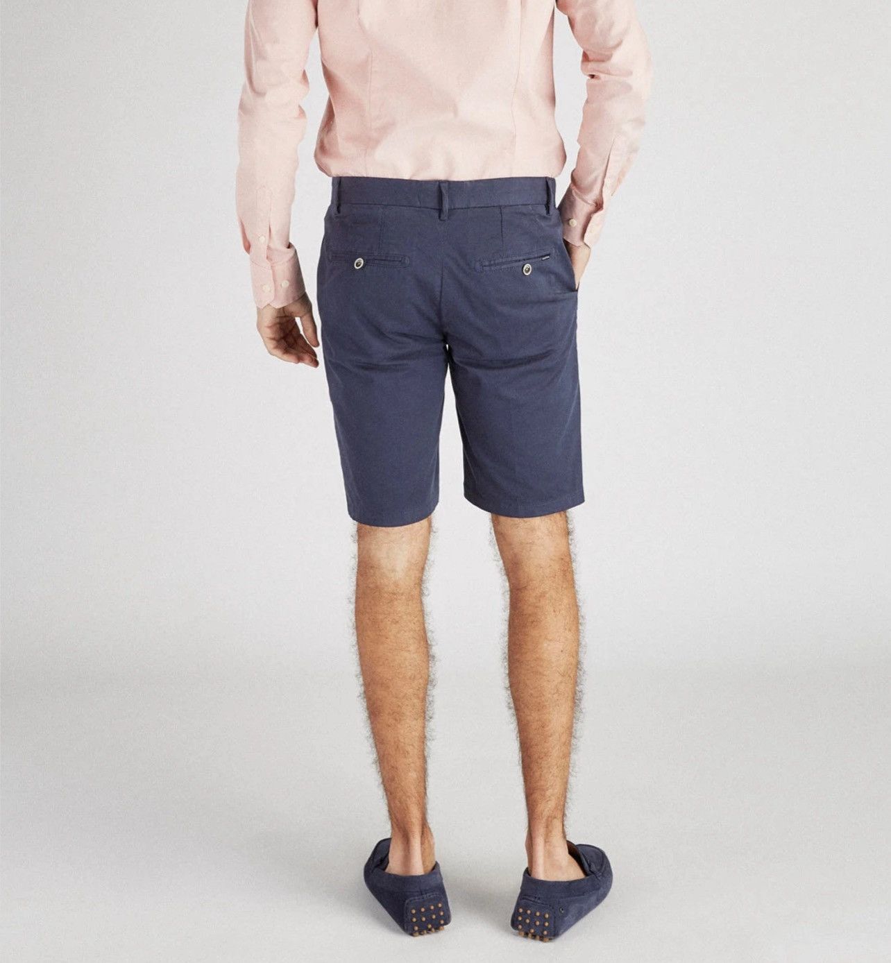 Designer Sacoor Brothers Garment Dyed Bermuda Chino Slim Fit Shorts Size US 32 / EU 48 - 2 Thumbnail