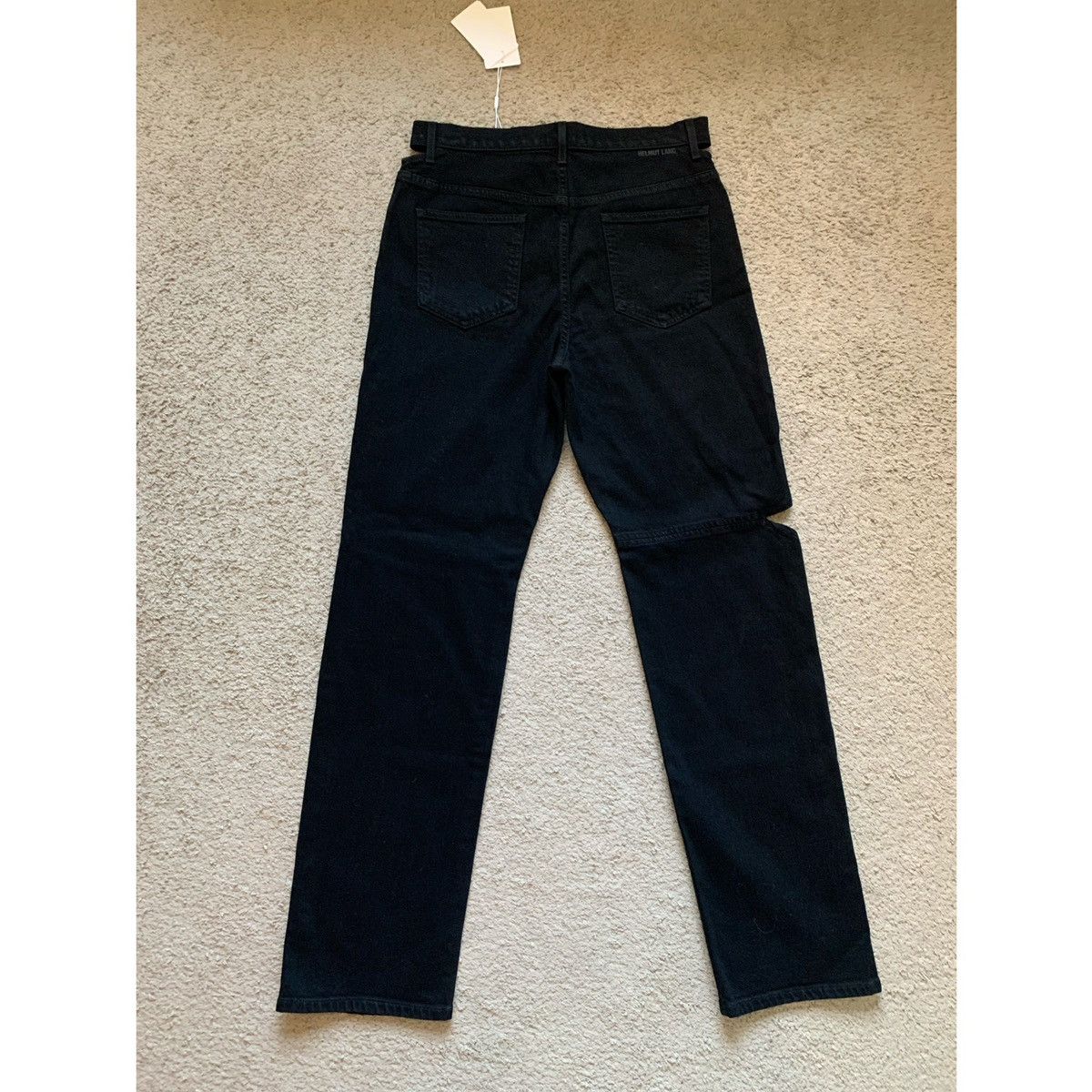Helmut Lang HELMUT LANG BLACK CUT OUT STRAIGHT JEANS Size US 31 - 9 Thumbnail