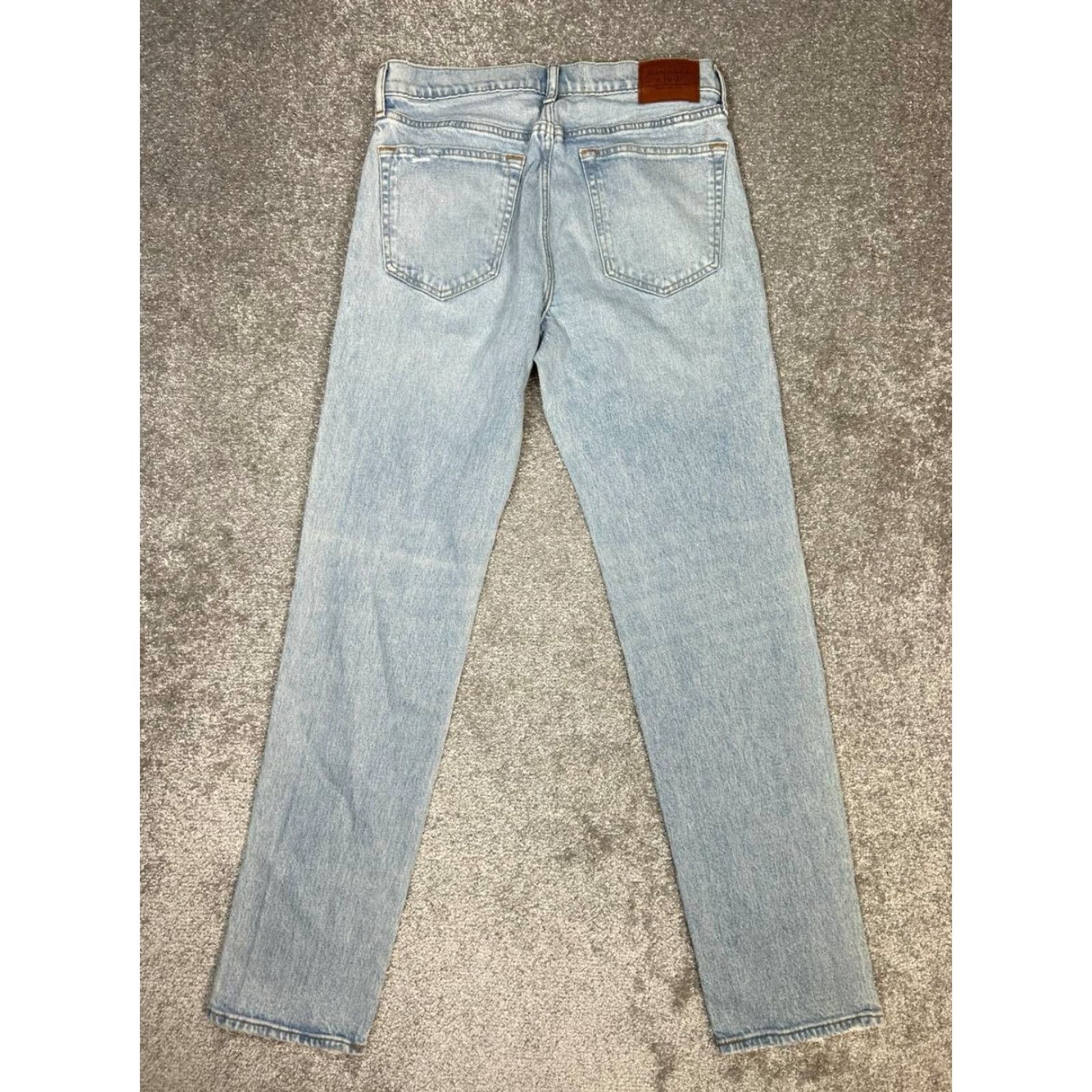 Abercrombie & Fitch Abercrombie & Fitch Jeans Mens 32 Blue Cotton Denim 30x33 Straight 5-Pocket Design Regular Modern Vintage No Size US 32 / EU 48 - 2 Thumbnail