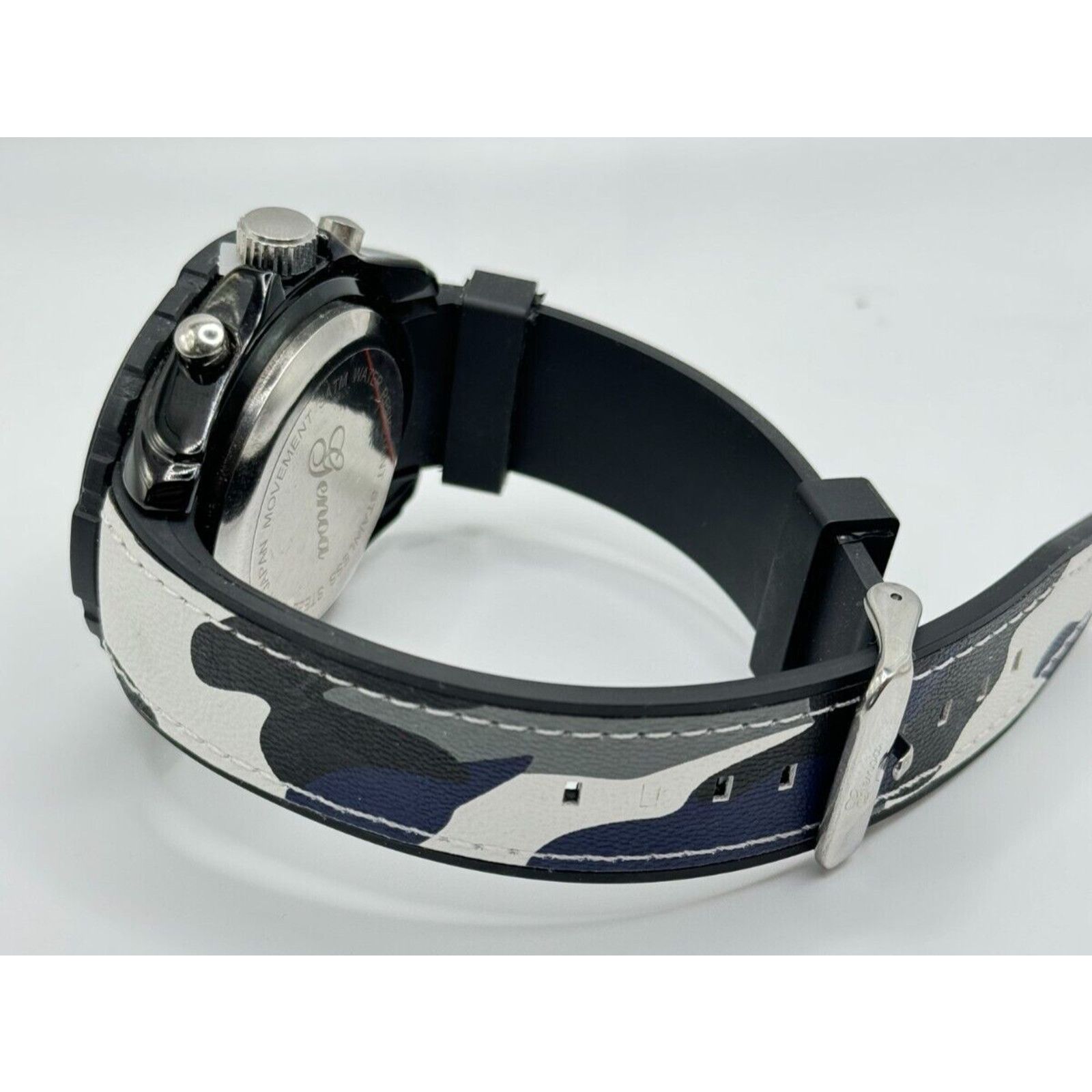 The Unbranded Brand Rare GENOA Japanese Electronic Movement Black Dial Watch Size ONE SIZE - 8 Thumbnail