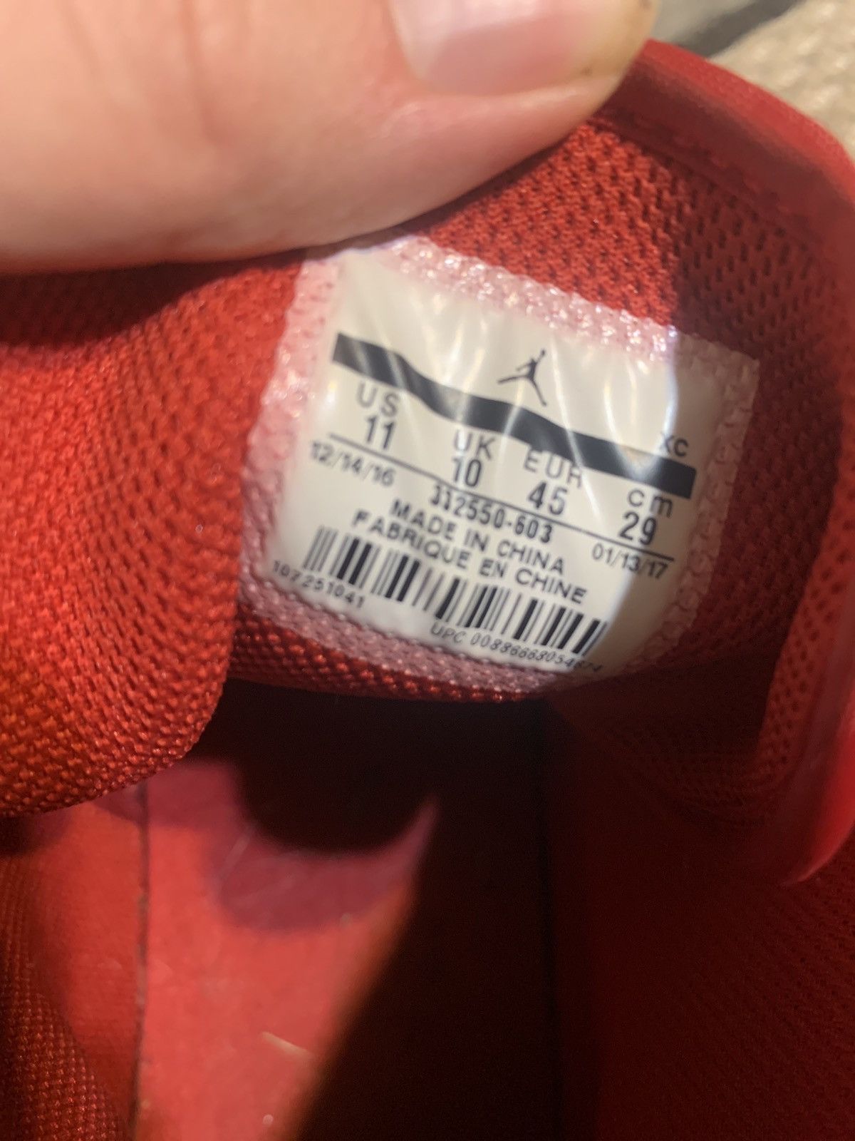 Jordan Brand Red Suede Retro Jordan 1’s Size US 11 / EU 44 - 5 Thumbnail