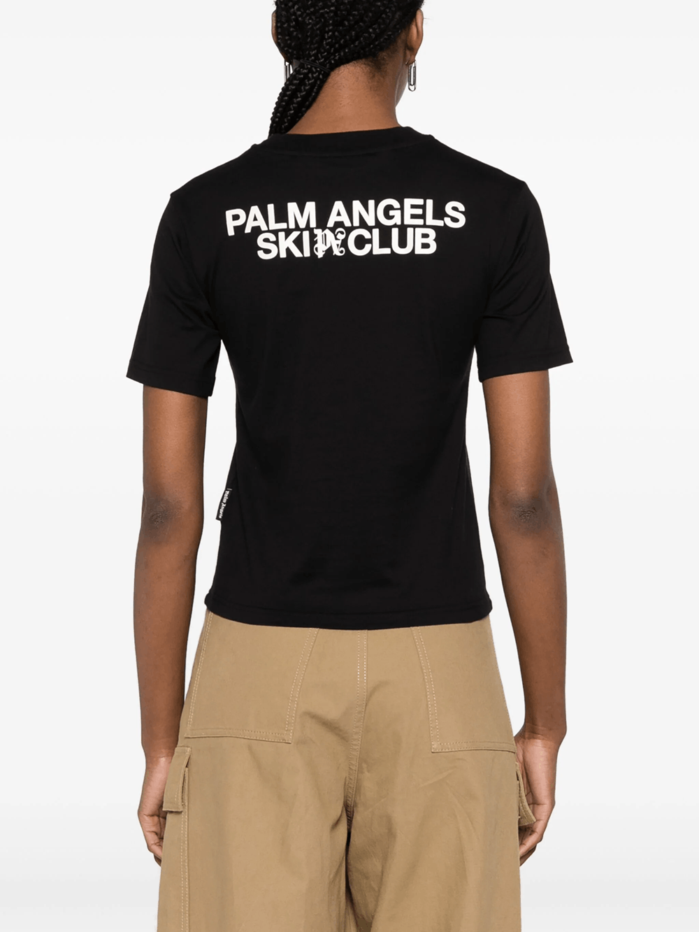 Palm Angels o1s22i1n0824 Ski Club T-Shirt in Black Size M / US 6-8 / IT 42-44 - 4 Thumbnail