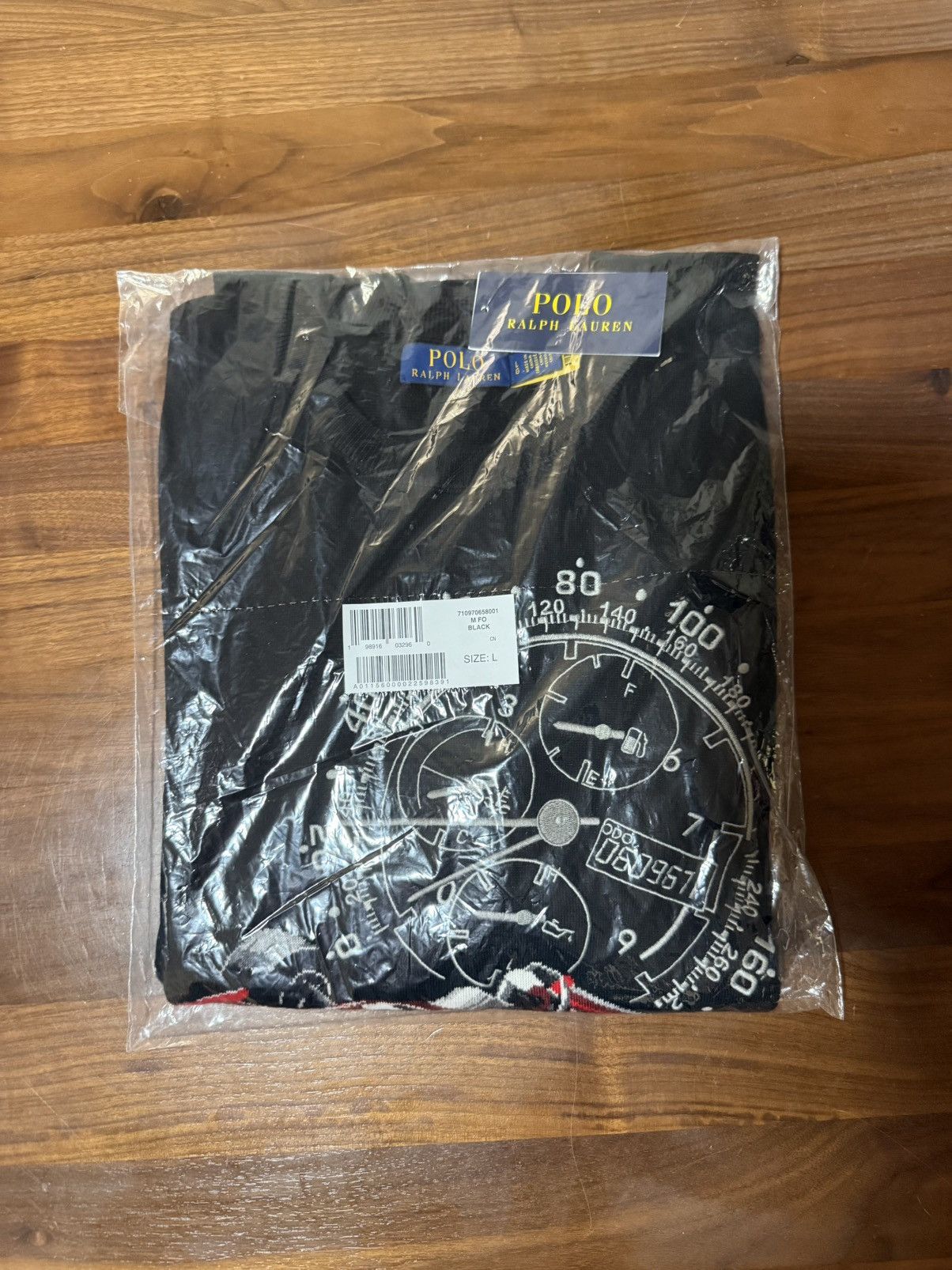 Polo Ralph Lauren Polo Ralph Lauren Intarsia-Knit Race Car Cotton Sweater Size US L / EU 52-54 / 3 - 6 Thumbnail