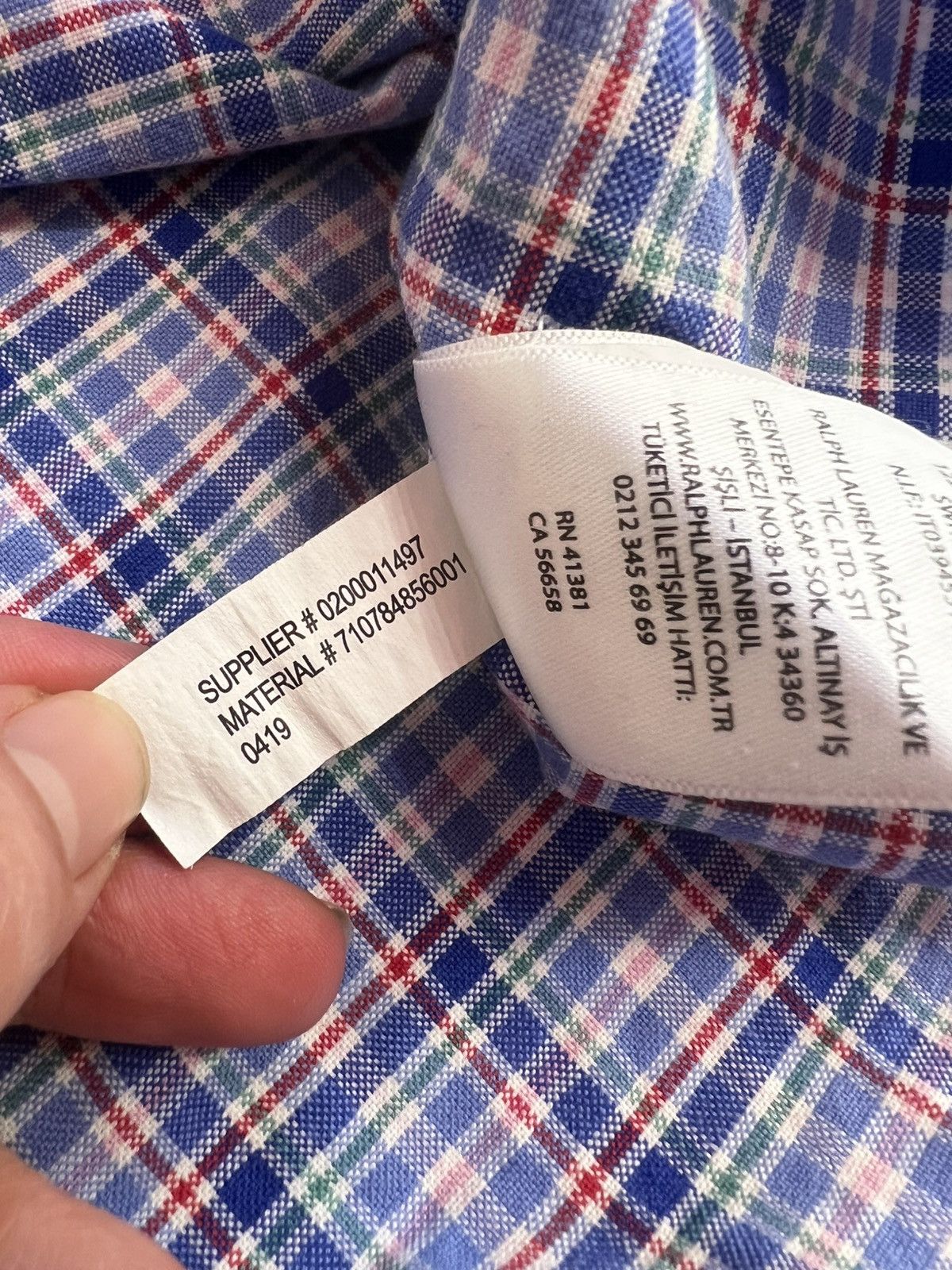 Ralph Lauren Ralph Lauren Classic Fit Plaid Shirt Blue Red Check Cotton Size US XL / EU 56 / 4 - 8 Thumbnail