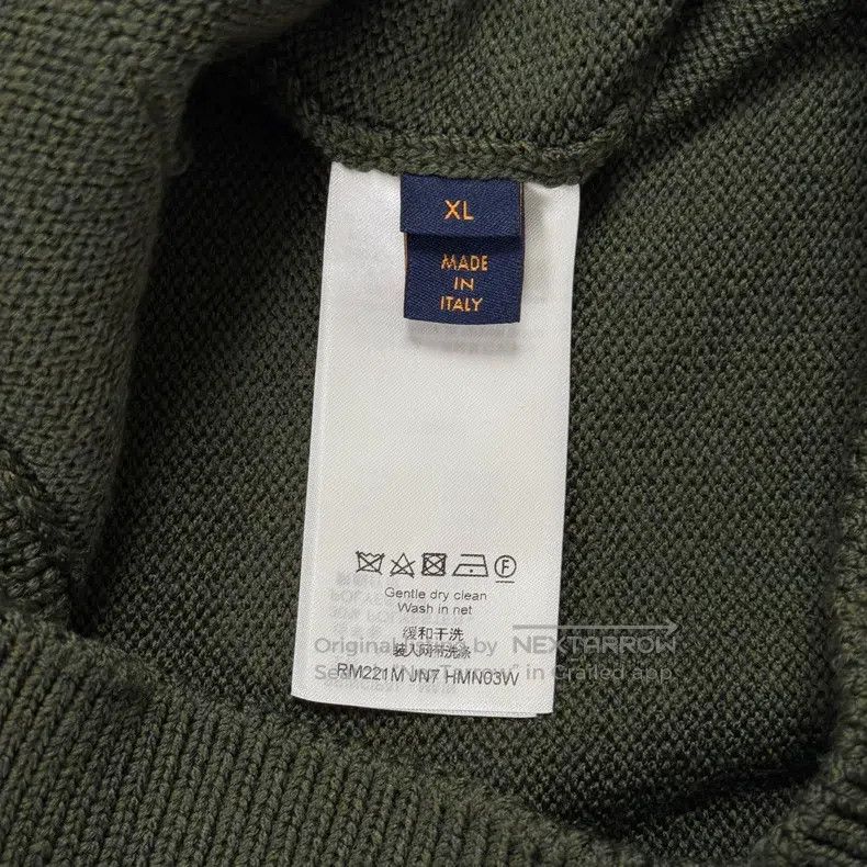 Louis Vuitton Louis Vuitton Nigo Signature Olive Green Geometric Cardiga Size US XL / EU 56 / 4 - 6 Thumbnail