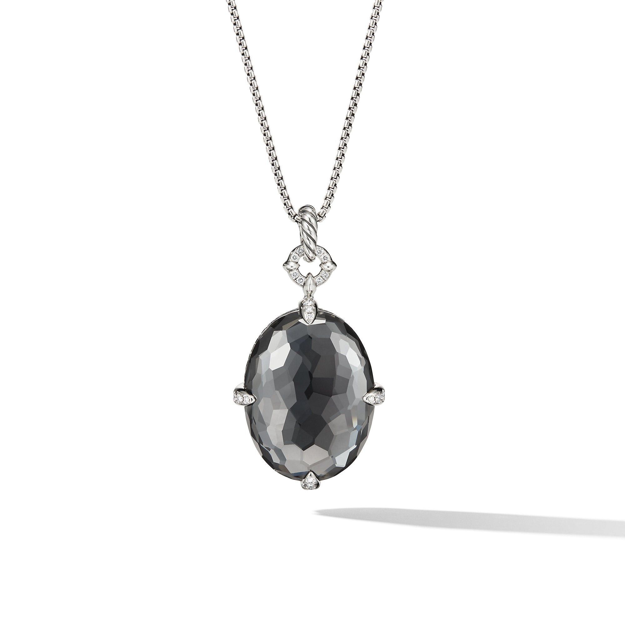 David Yurman o1w1db10526 N13915D Size:8/Necklace in Silver with Diamond Size ONE SIZE - 1 Thumbnail