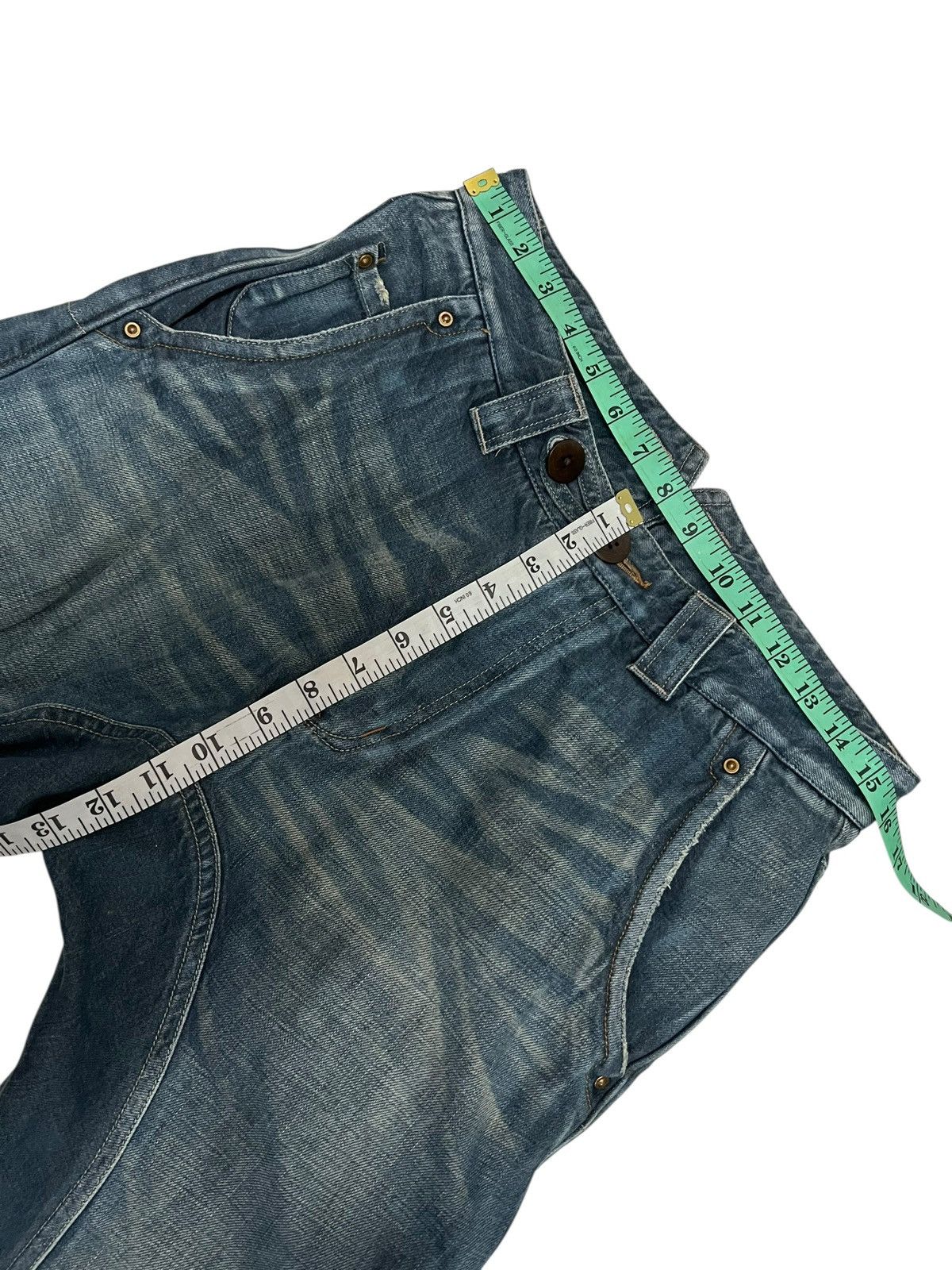 Japanese Brand Vintage Japanese Brand HALB Sedionaries Half Jean Size US 31 - 12 Thumbnail