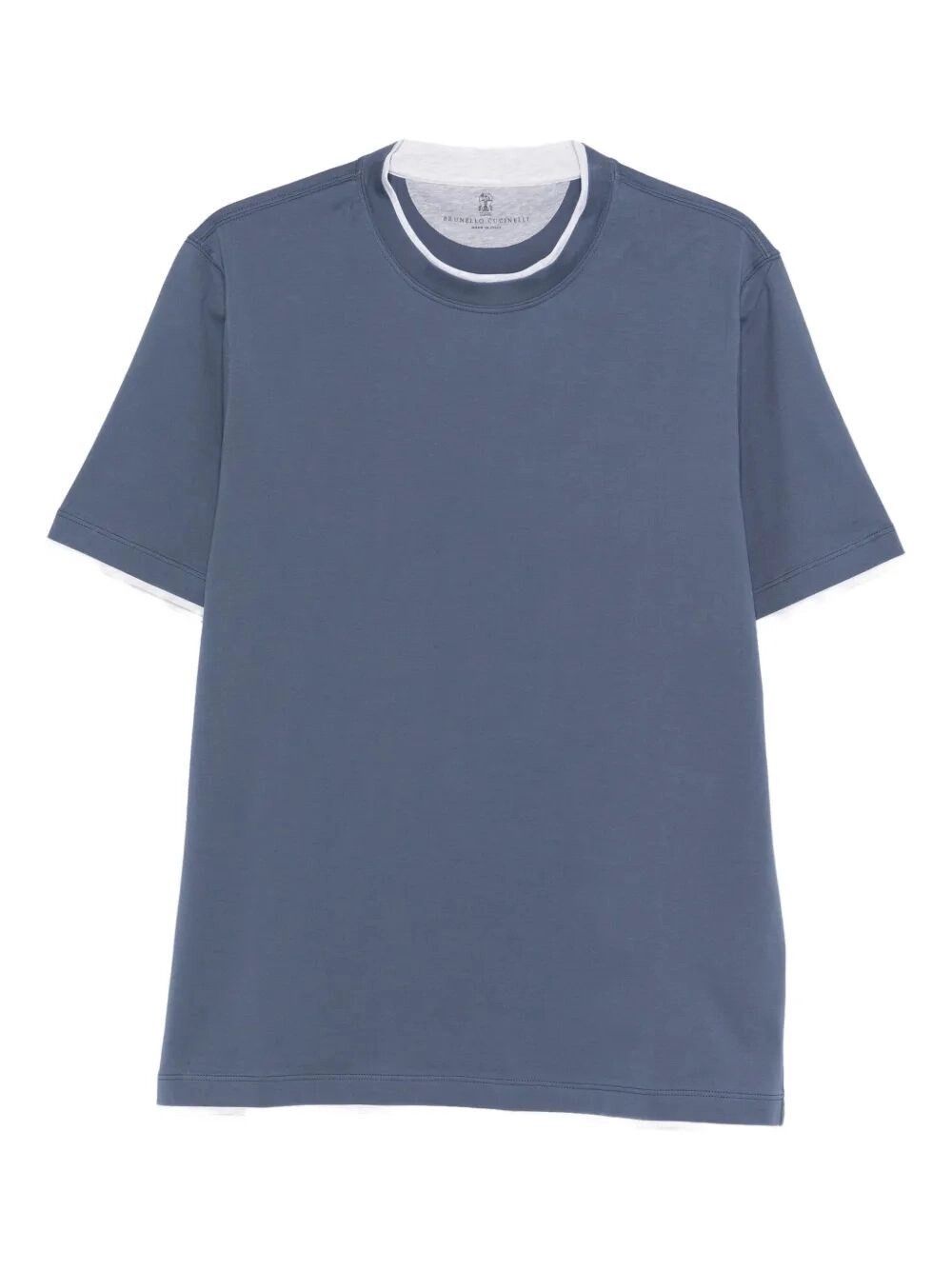 Brunello Cucinelli T-Shirt With Faux-Layering Size US S / EU 44-46 / 1 - 1 Thumbnail