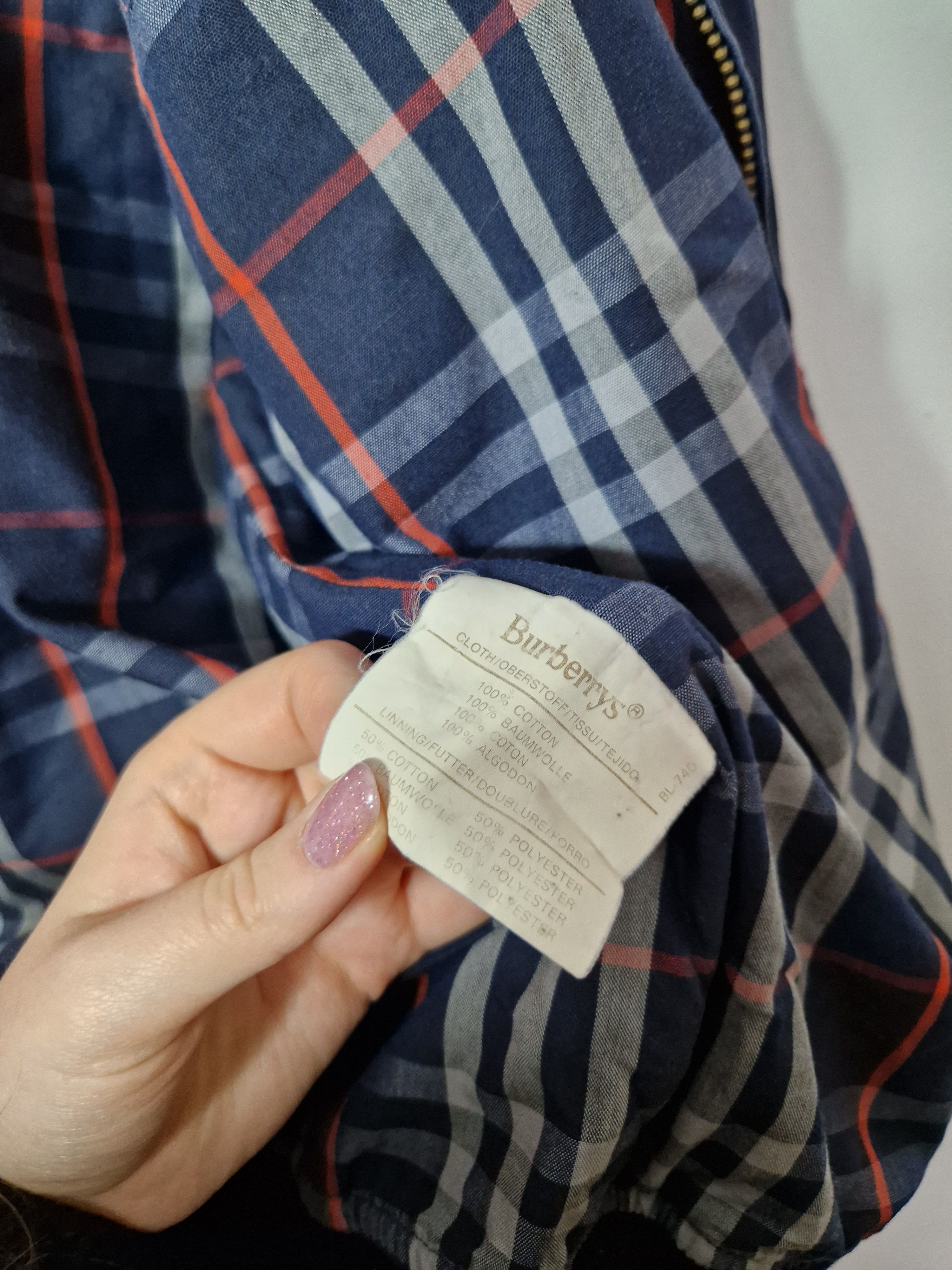 Burberry Burberry 90s navy bomber jacket Size US L / EU 52-54 / 3 - 6 Thumbnail