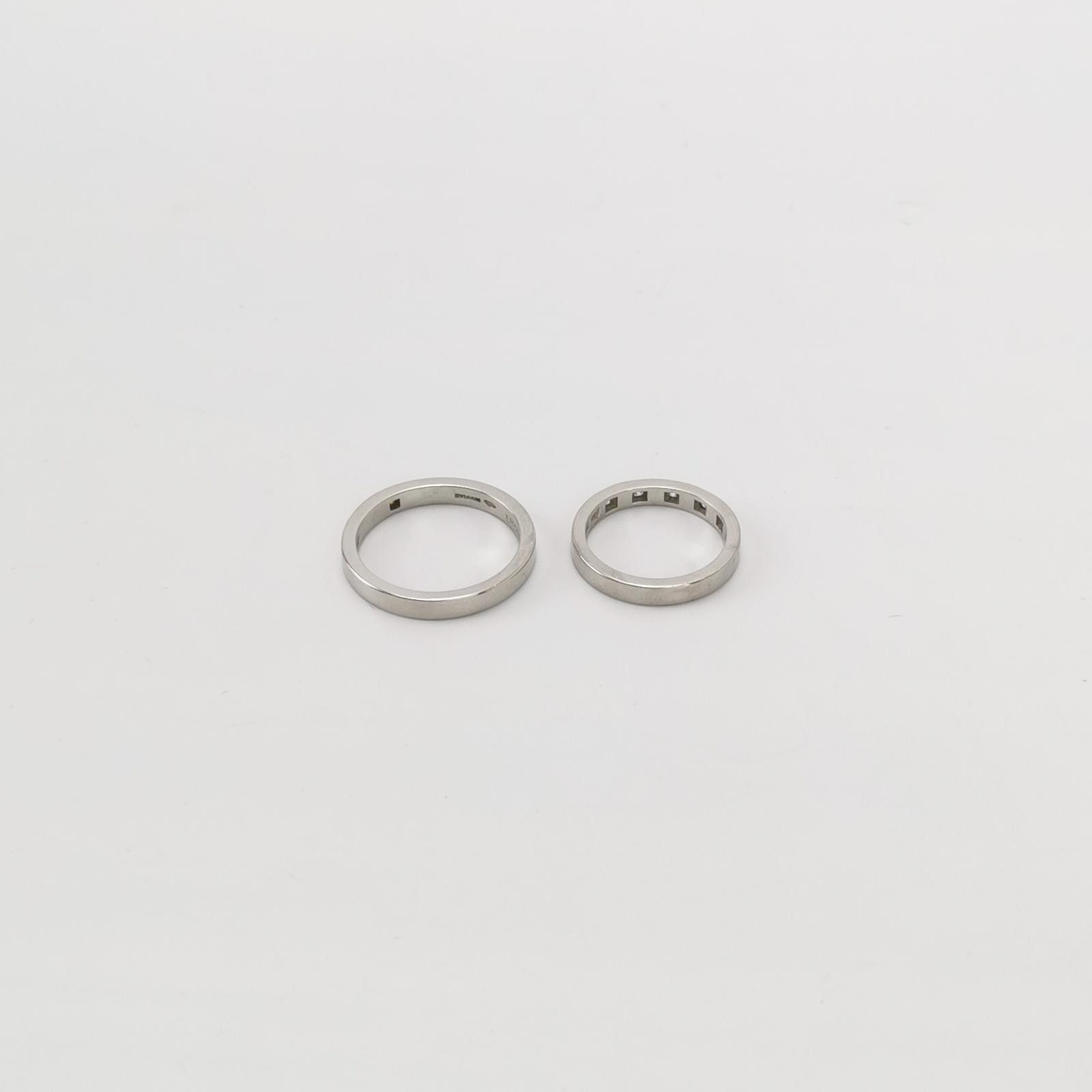 Bvlgari Bvlgari MARRY ME Platinum PT950 Diamond Couple Ring Size 9 Size ONE SIZE - 2 Thumbnail