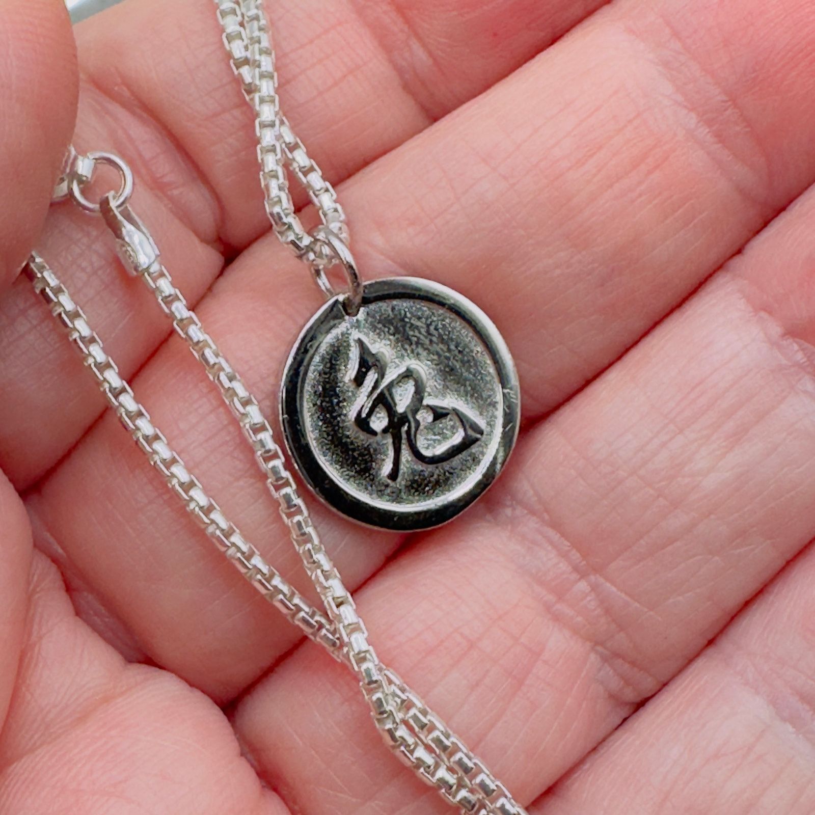 The Unbranded Brand Chinese Zodiac Year of The Rabbit Necklace Sterling Silver Size ONE SIZE - 7 Thumbnail