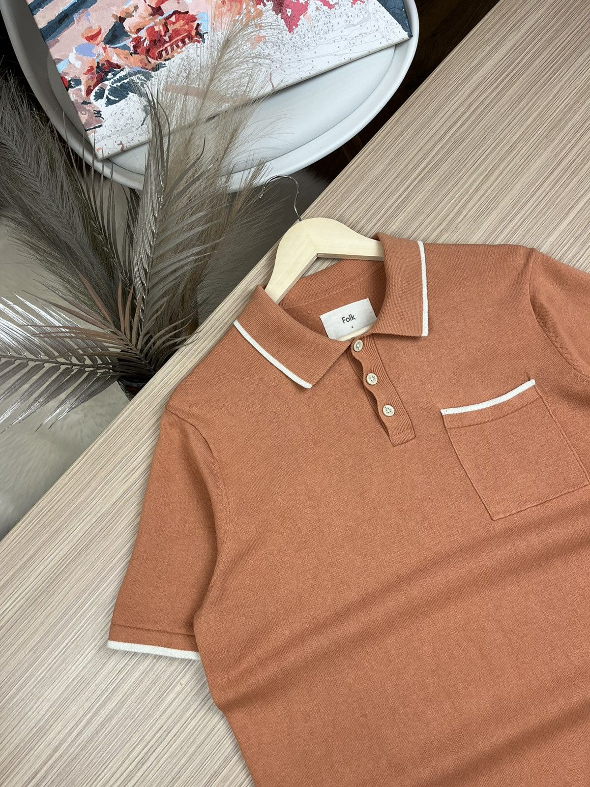 Designer × Folk Rare Folk towel designer polo shirt tee Size US M / EU 48-50 / 2 - 7 Thumbnail