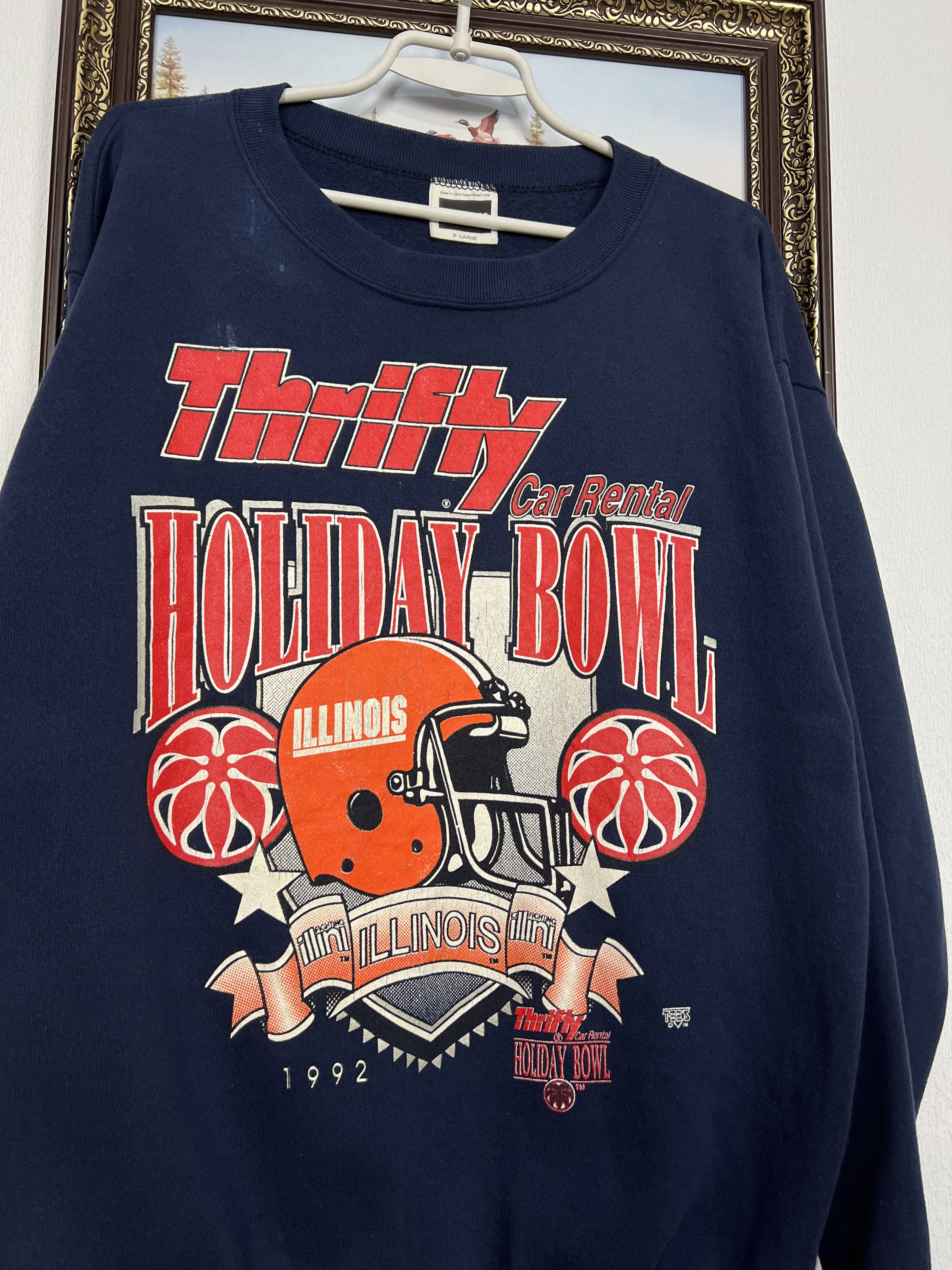 Vintage Illinois Fighting Illini Holiday Bowl Sweatshirt Crewneck Size US XL / EU 56 / 4 - 3 Thumbnail