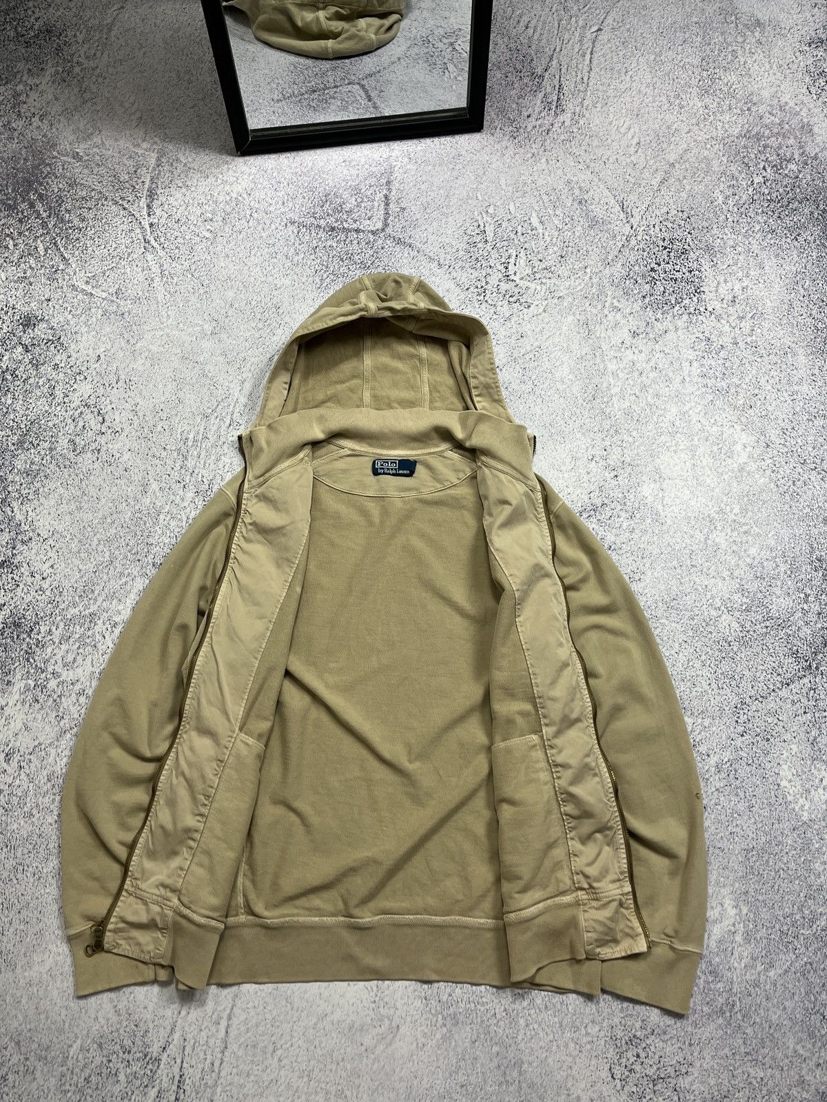 Denim & Supply Ralph Lauren Vintage Polo Ralph Lauren Military Zip Hoodie Distressed Size US M / EU 48-50 / 2 - 15 Thumbnail