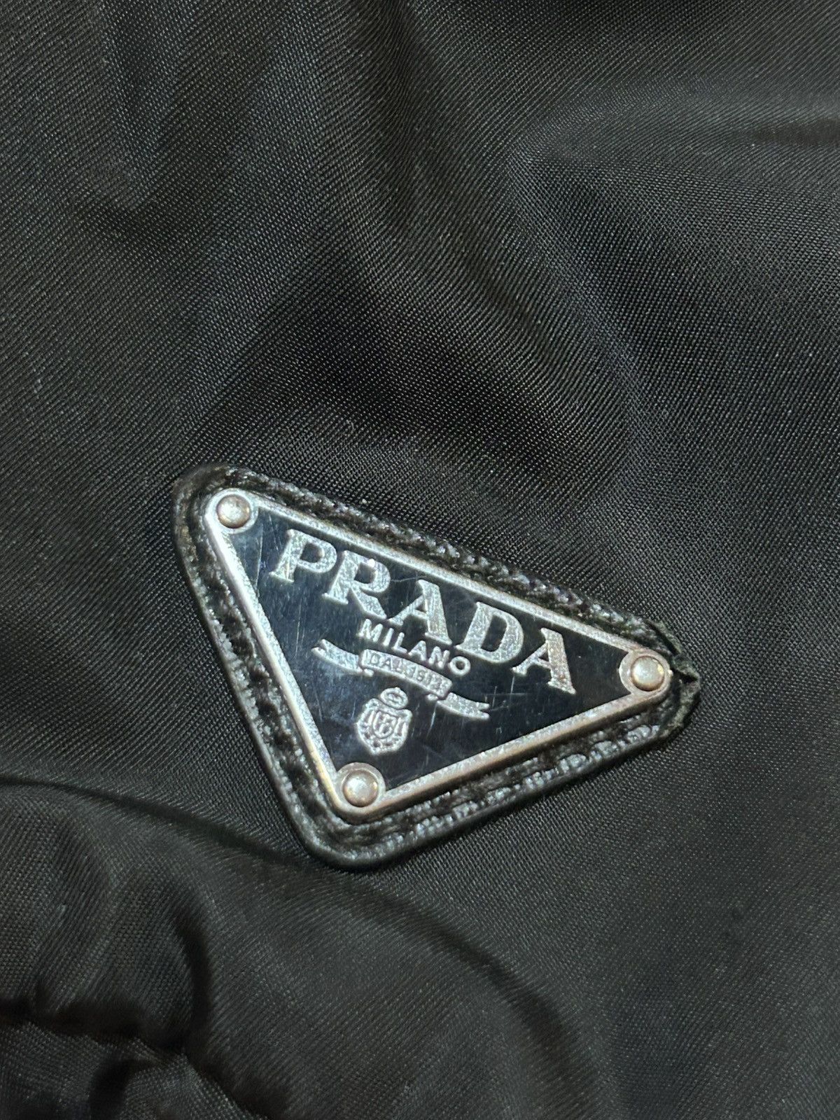 Prada Prada Black Nylon Backpack with Triangle Logo Vintage Size ONE SIZE - 14 Thumbnail