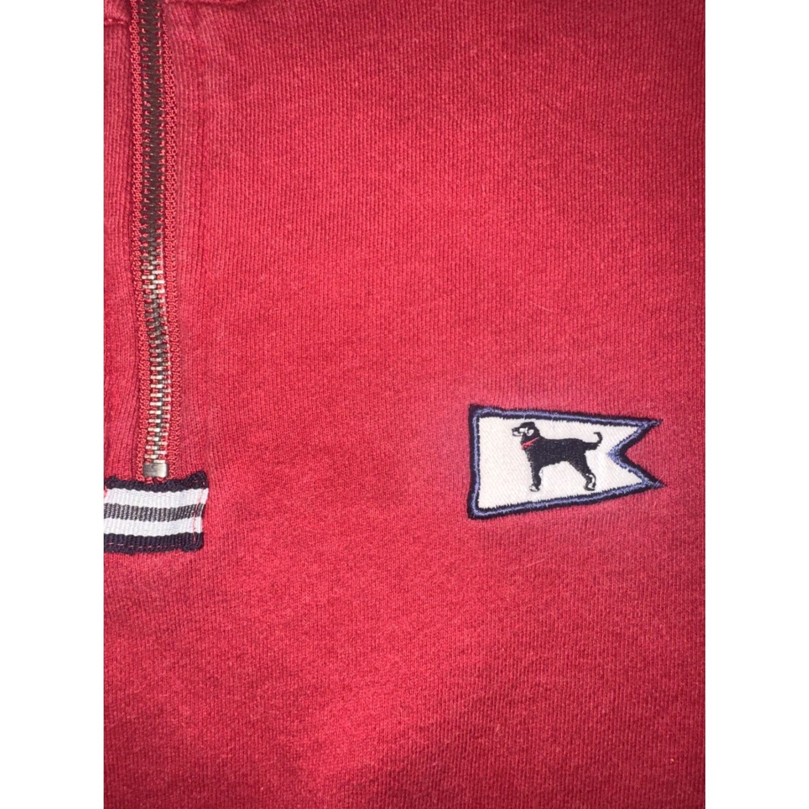 Vintage The Black Dog Red Quarter Zip Pullover Sweater L Men Long Sleeve Mock Neck Pockets 1/4 Zip Nantucket Vintage Coastals Size US L / EU 52-54 / 3 - 3 Thumbnail