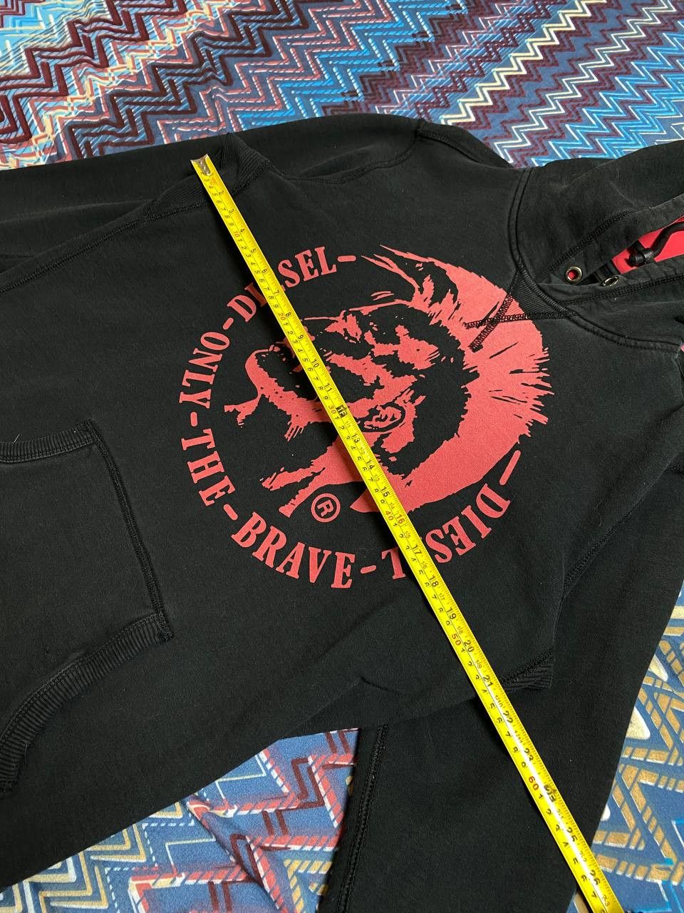 Diesel vintage streetwear Sweatshirt hoodie black big logo Diesel Size US S / EU 44-46 / 1 - 14 Thumbnail
