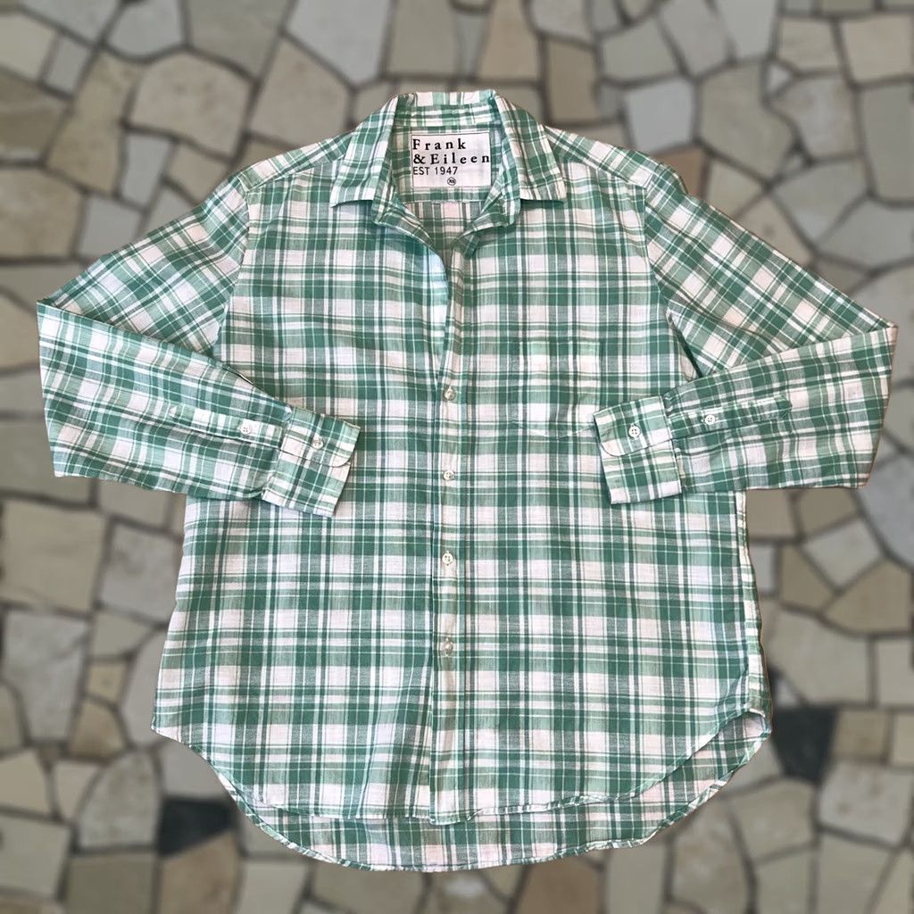 Frank & Eileen Frank & Eileen Barry Plaid Button Up Blouse Top Green Women’s XS Size XS / US 0-2 / IT 36-38 - 1 Thumbnail