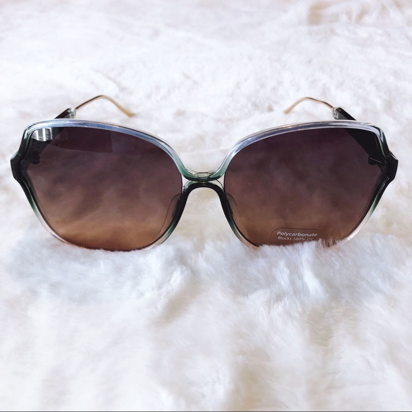 Other Charlotte Green Oversized Metal Round Sunglasses Size ONE SIZE - 6 Thumbnail
