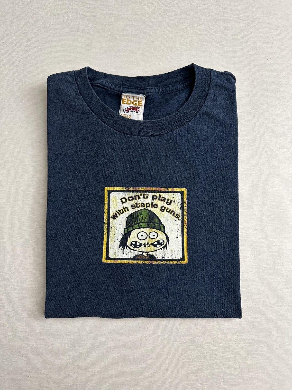 Vintage Vintage To the Edge Prime Cut Tees Dont Play w Staple Guns Size US L / EU 52-54 / 3 - 1 Thumbnail