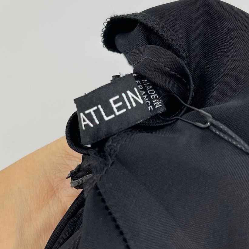 Other Atlein | NWT One Sleeve Ruched Cut Out Dress Black FR 34 XS Size XS / US 0-2 / IT 36-38 - 5 Thumbnail