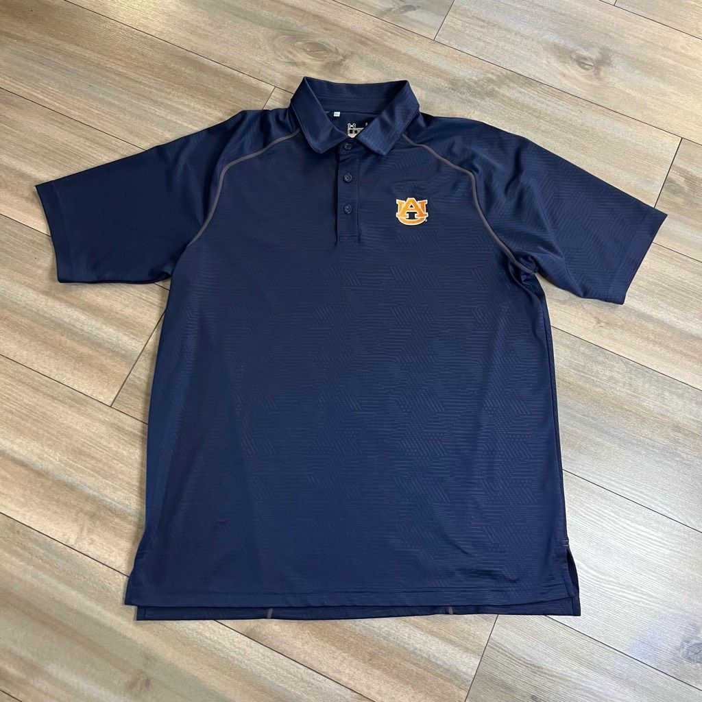 Under Armour Under Armour Auburn Navy Athletic Polo Shirt Men Large Bin E Size US L / EU 52-54 / 3 - 1 Thumbnail