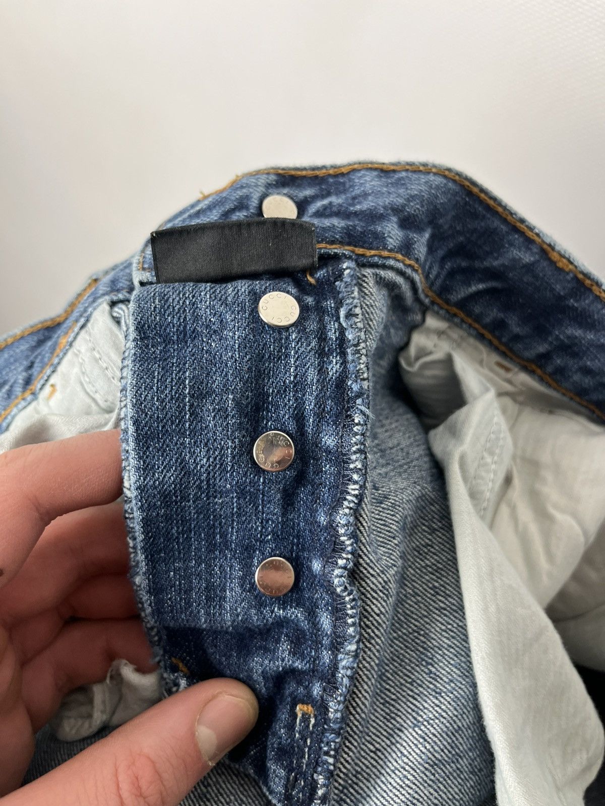Gucci Gucci 2009 Skinny Fit Denim Jeans GG Logo Size 48 Size US 32 / EU 48 - 17 Thumbnail