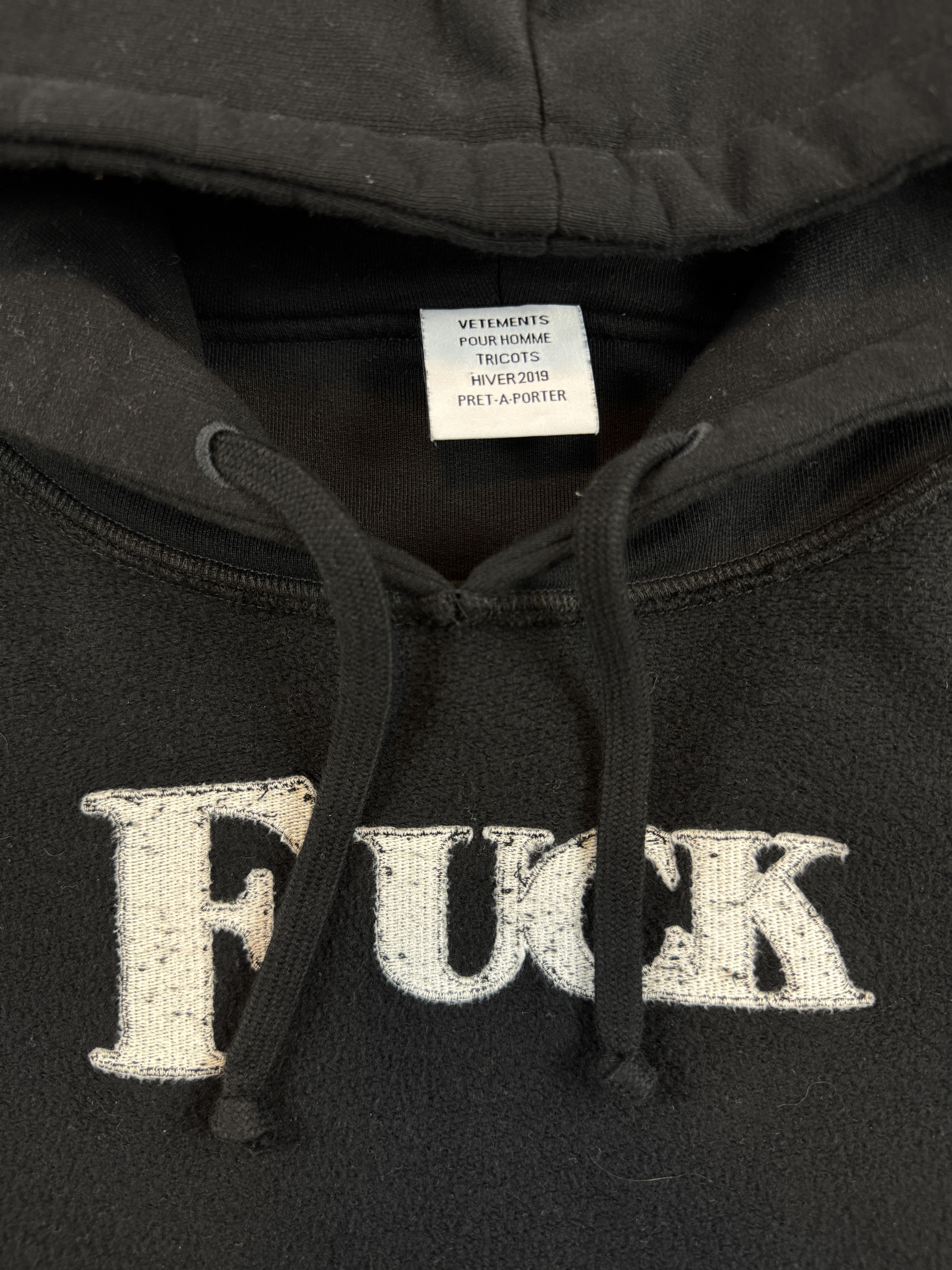 Vetements Vetements 2019 Fuck Hoodie Size US S / EU 44-46 / 1 - 3 Thumbnail