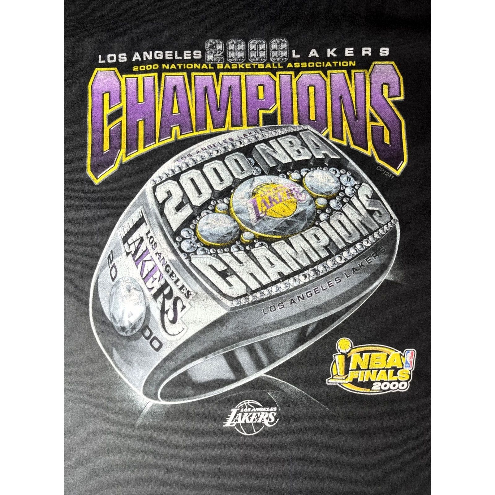 Champion Men's Vintage Champion LA Lakers 2000 NBA Champions T-Shirt Sz XL Size US XL / EU 56 / 4 - 6 Thumbnail