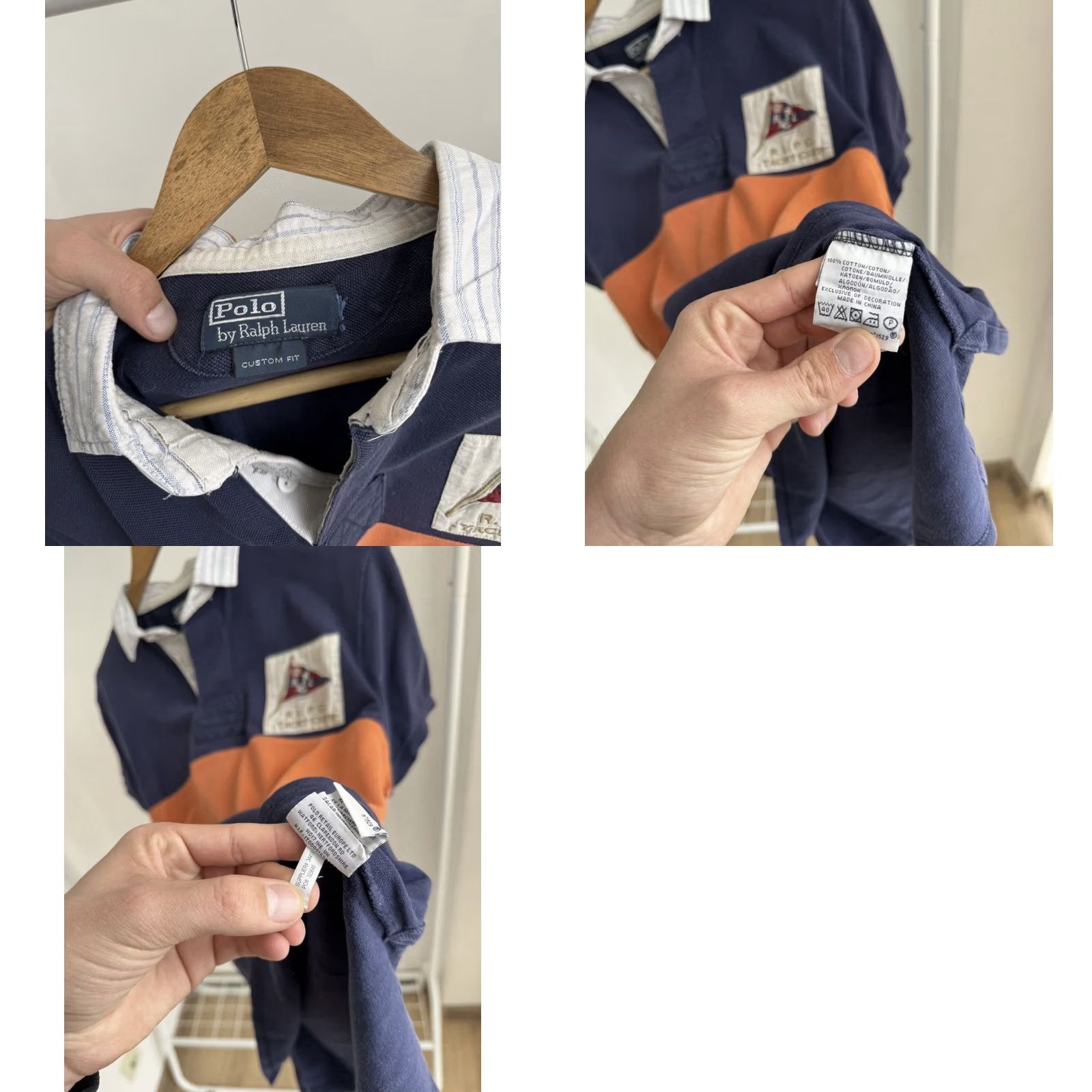 Ralph Lauren VINTAGE Polo Ralph Lauren Yacht Club Rugby Polo T-Shirt XL Blue Mens T-Shirt 90s Polo Ralph Lauren Shirt Rugby USA Streetwear Size US XL / EU 56 / 4 - 8 Thumbnail