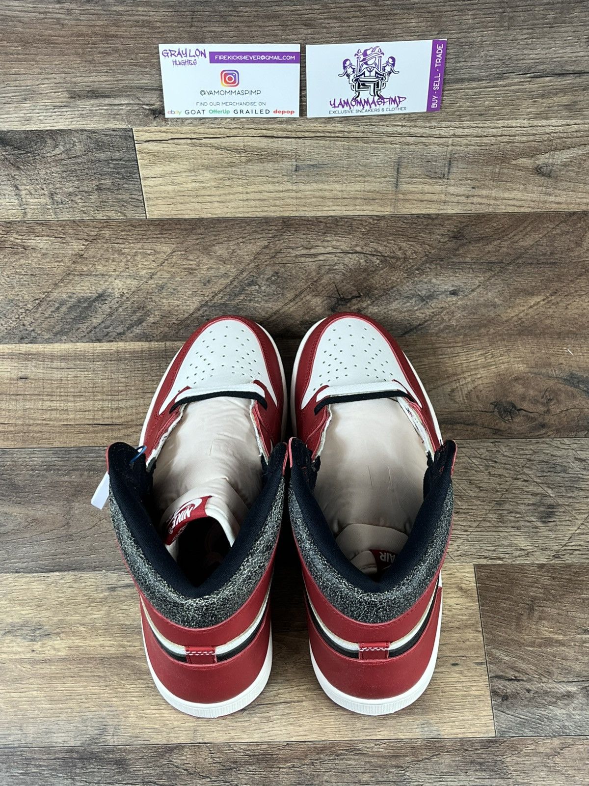 Jordan Brand Air Jordan 1 Retro High OG Chicago Lost & Found Size US 12 / EU 45 - 4 Thumbnail