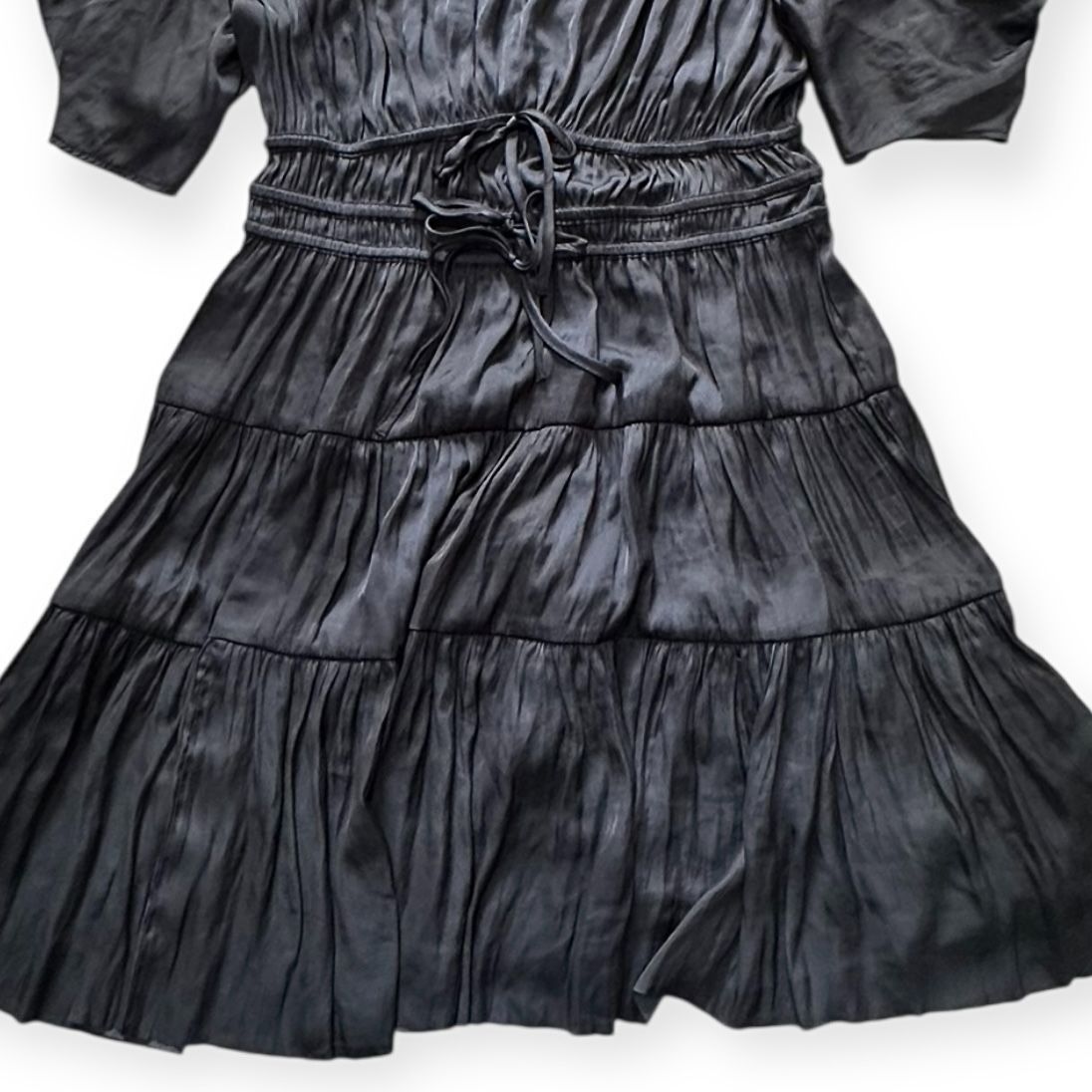 Ulla Johnson Ulla Johnson Azaria Dress Midnight Plissé Satin Mini Size 12 Size XL / US 12-14 / IT 48-50 - 8 Thumbnail