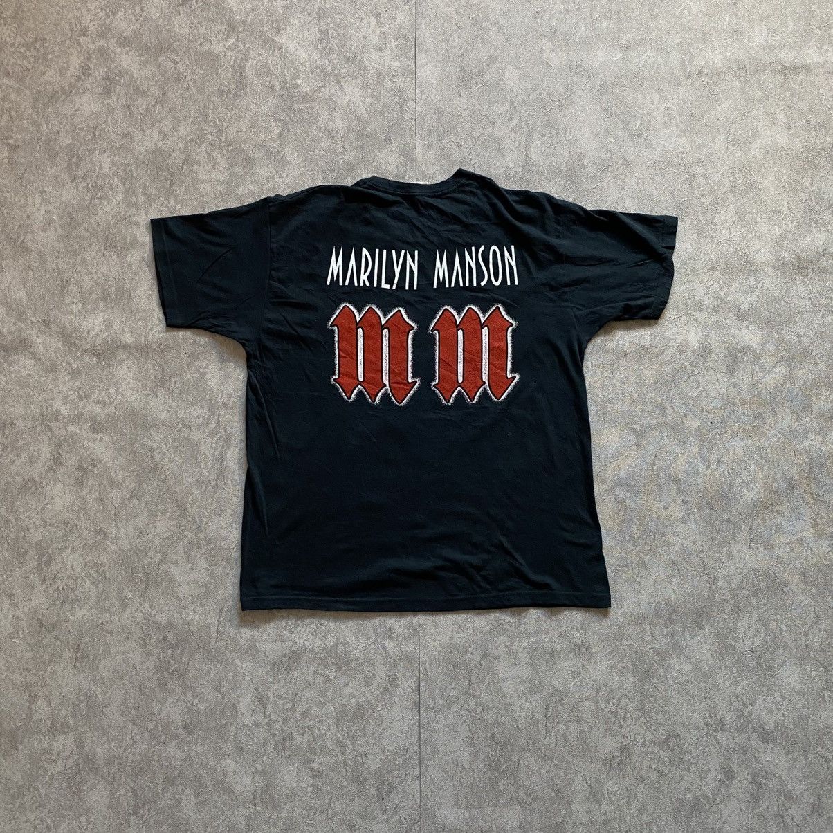 Marilyn Manson Vintage 90s Marilyn Manson Screen Stars Band Tee Size US L / EU 52-54 / 3 - 3 Thumbnail