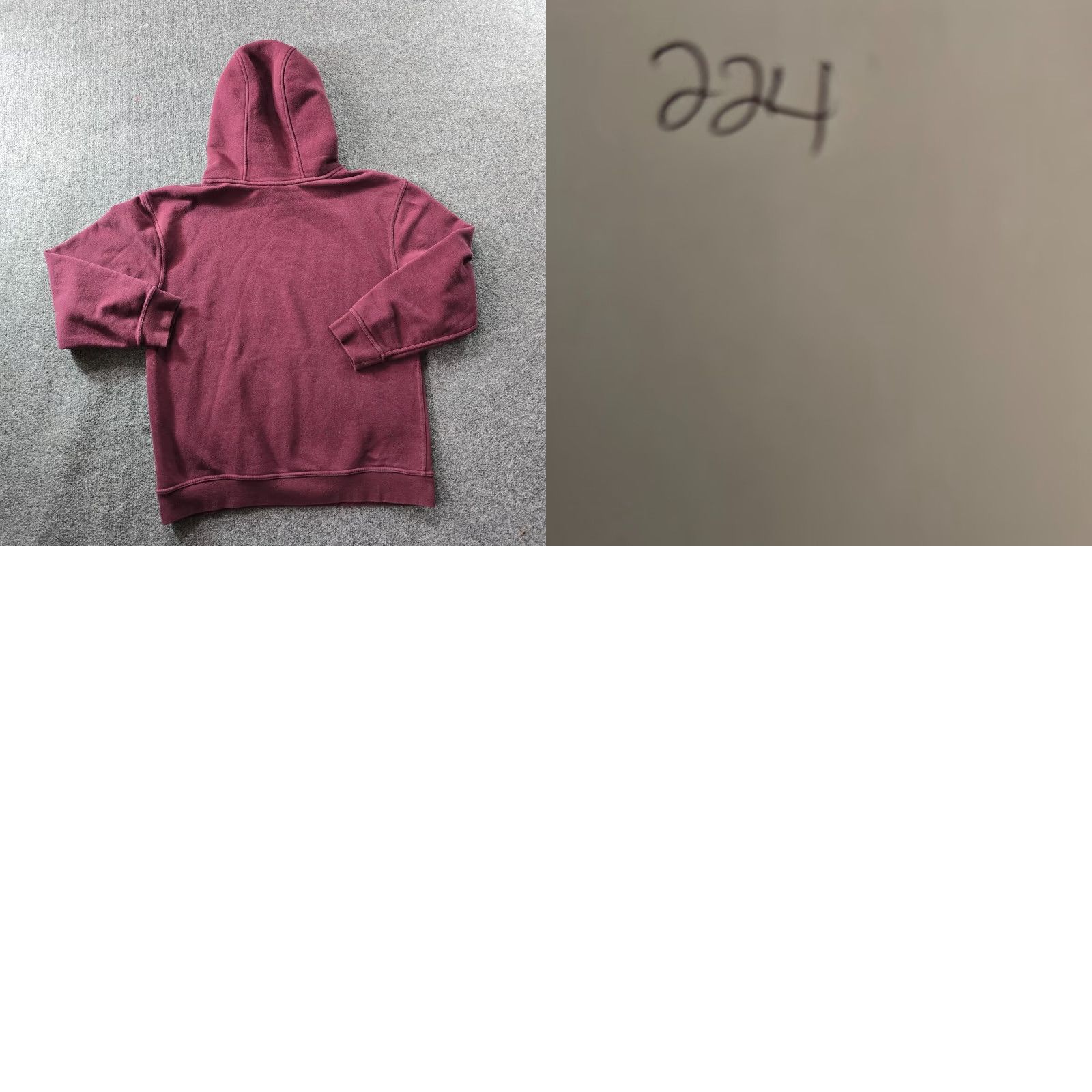 Vintage VINTAGE Kirkland Hoodie Sweatshirt Women Size M Red Burgundy Pullover Hooded Pockets Casual Capsule Size M / US 6-8 / IT 42-44 - 8 Thumbnail