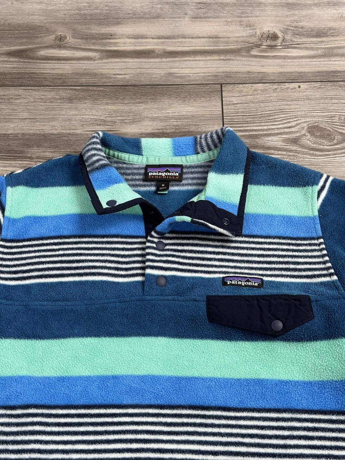 Patagonia Patagonia Striped Synchilla Fleece Size US M / EU 48-50 / 2 - 2 Thumbnail
