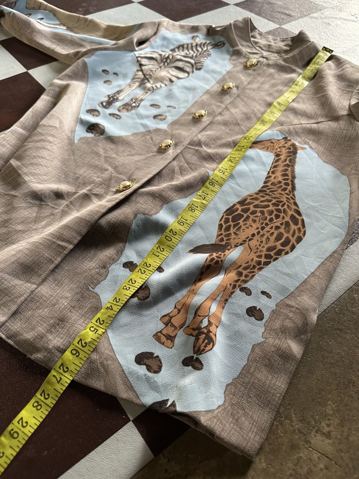 Japanese Brand animal printed silks shirts Size M / US 6-8 / IT 42-44 - 7 Thumbnail