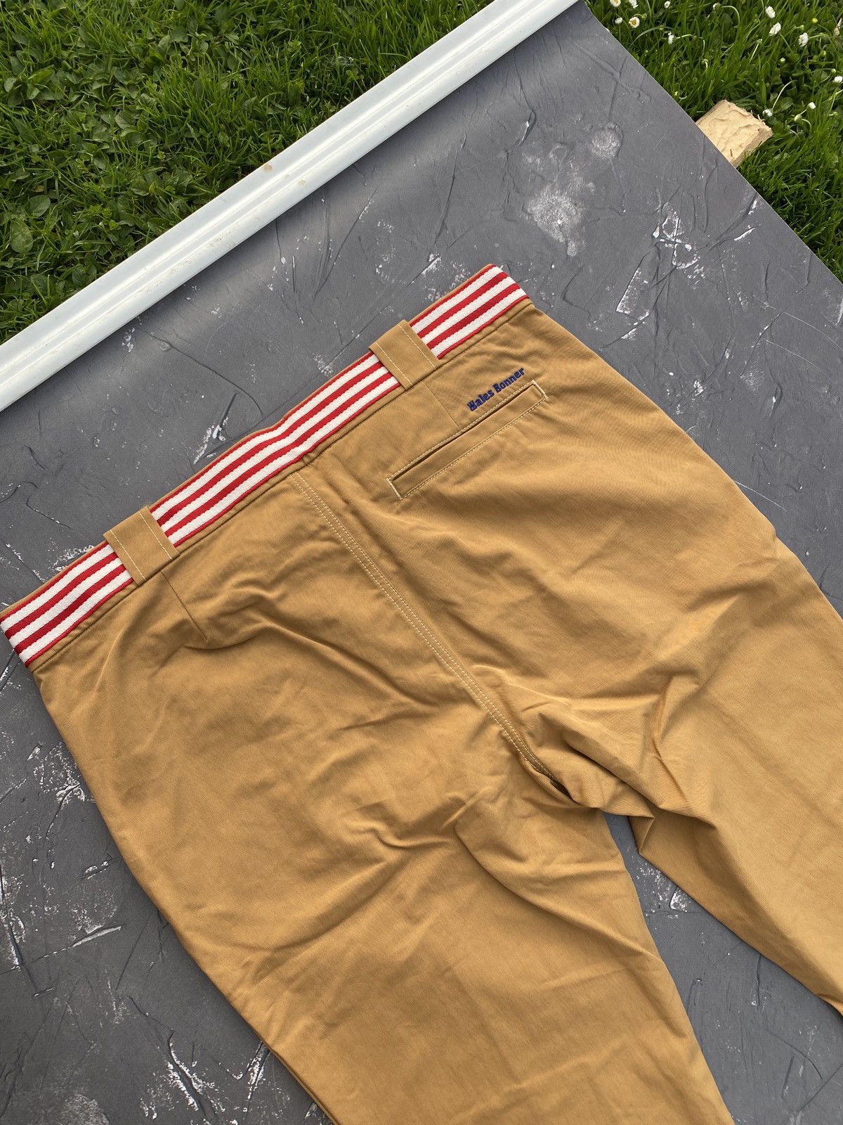 Adidas × Wales Bonner New Adidas Wales Bonner Flared Khaki Pants Size L Size US 33 - 12 Thumbnail