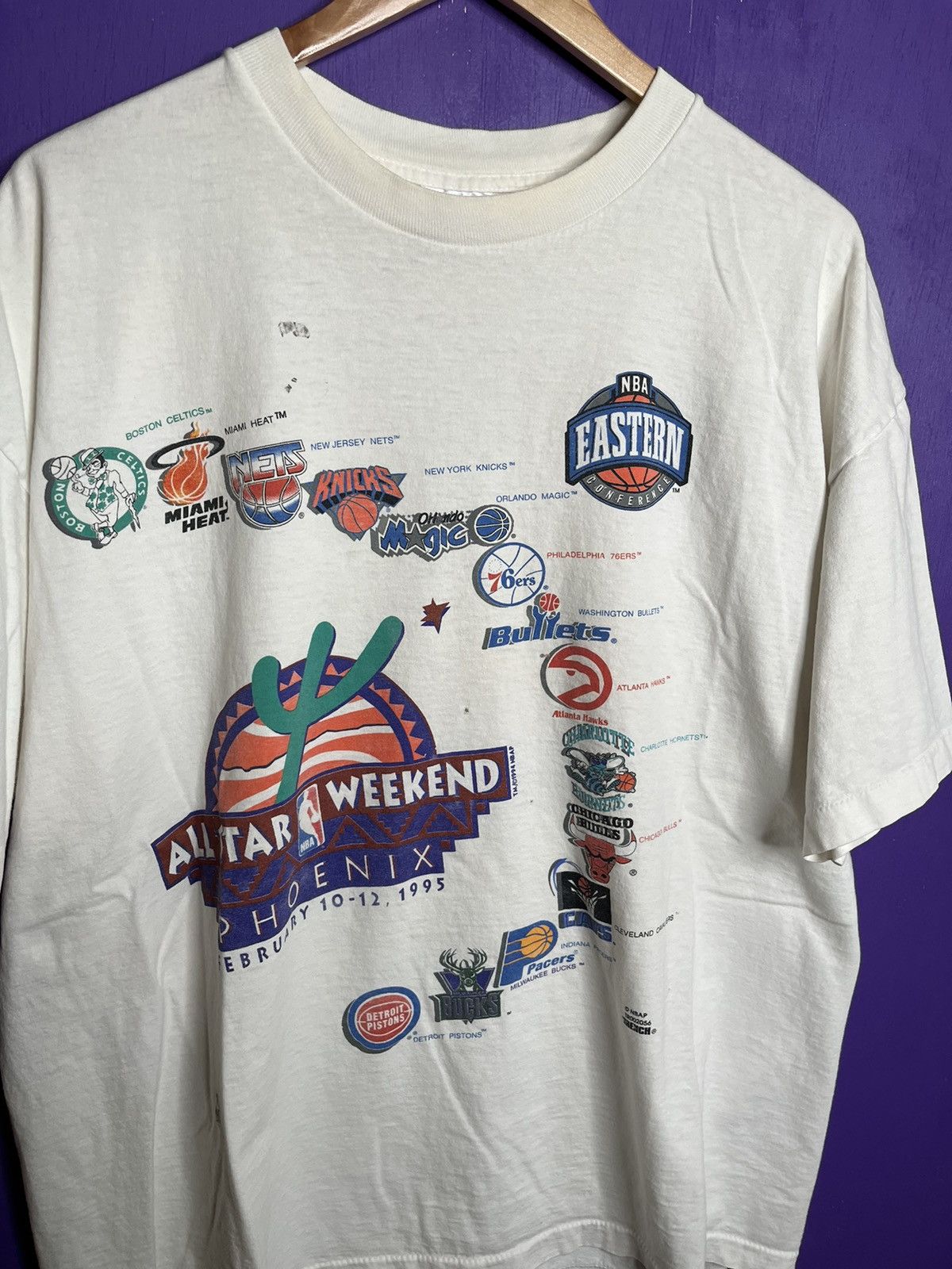 NBA × Vintage Vintage 1995 Phoenix NBA all star weekend t-shirt Size US XXL / EU 58 / 5 - 3 Thumbnail