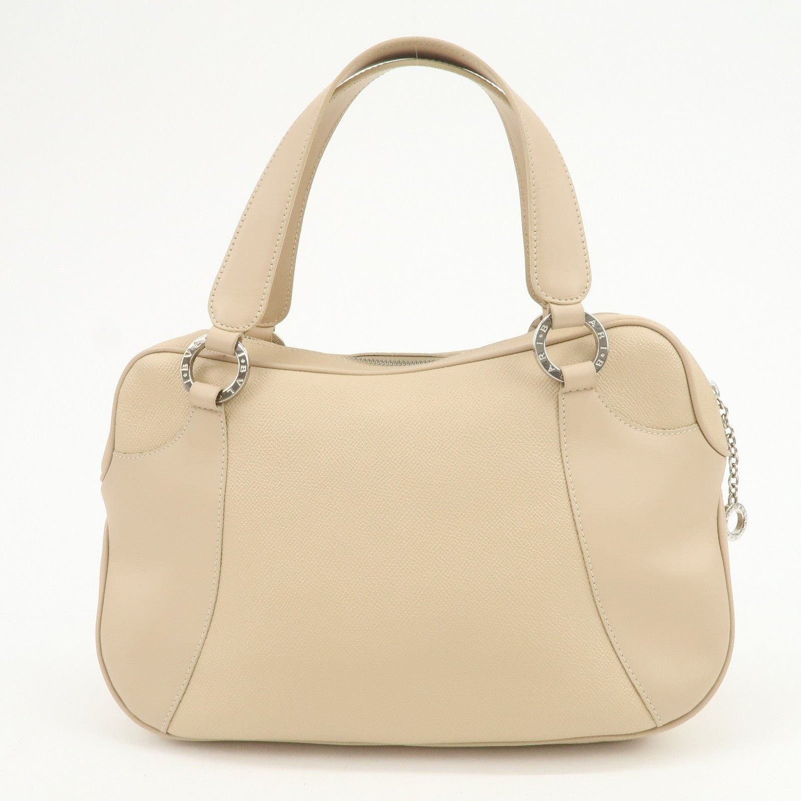 Bvlgari Bvlgari Logo Leather Shoulder Bag Beige Size ONE SIZE - 2 Thumbnail