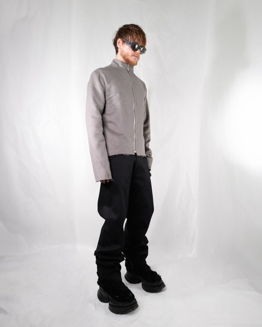 Other TAILORED WOOL JACKET GREY 04.01 Size US L / EU 52-54 / 3 - 6 Thumbnail