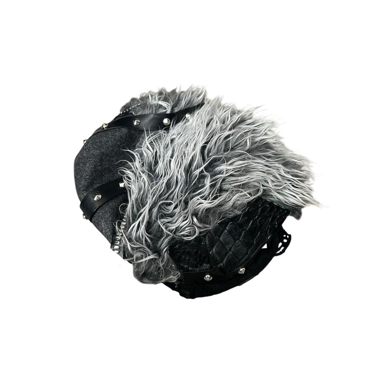 Japanese Brand Patchwork Fur Hat Size ONE SIZE - 1 Thumbnail