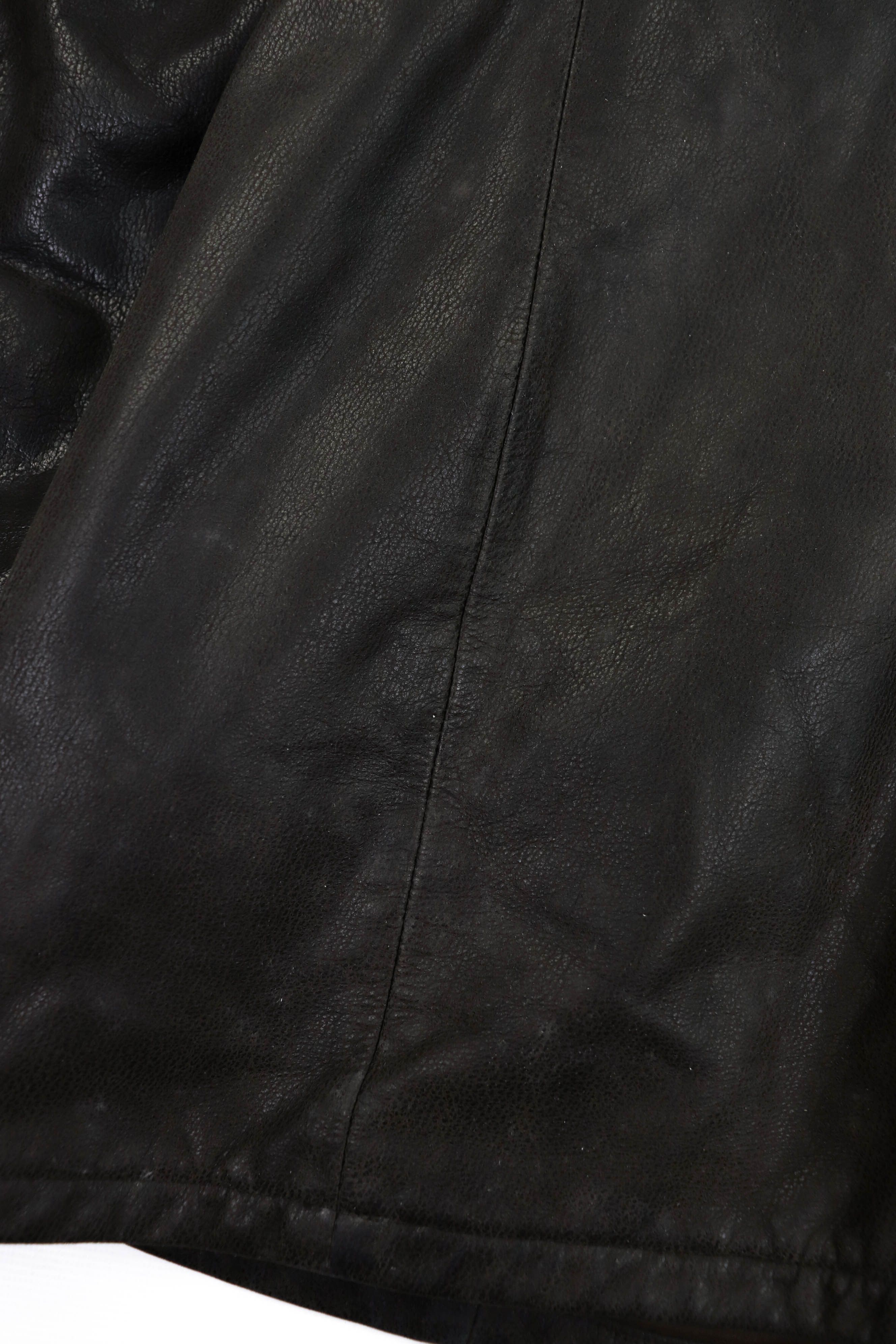 Genuine Leather 2nd Skin by inde Dark Brown Heavy Leather Coat Jacket Size US M / EU 48-50 / 2 - 12 Thumbnail