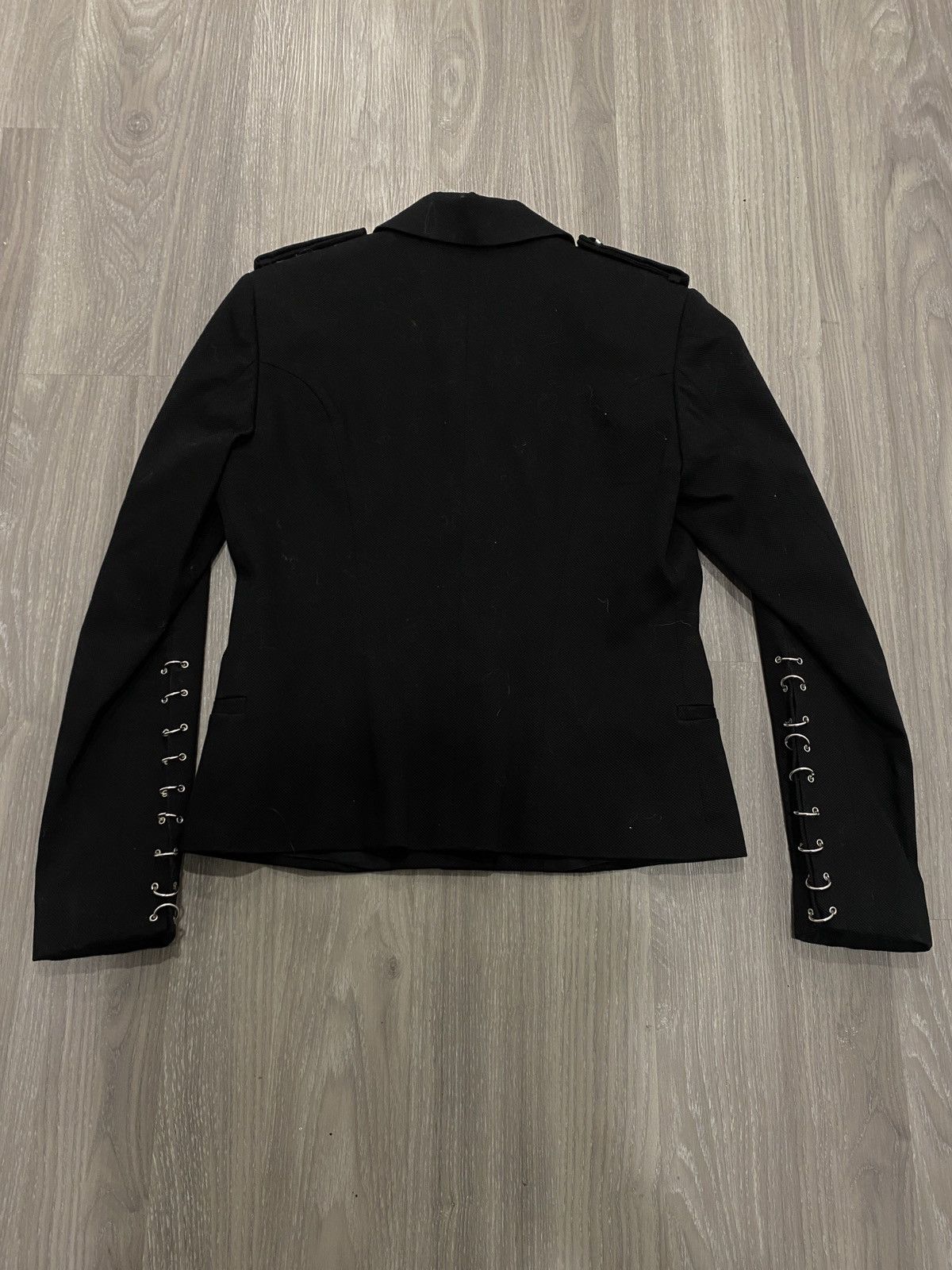 Balenciaga rare VERSACE black piercing punk blazer jacket Size M / US 6-8 / IT 42-44 - 6 Thumbnail