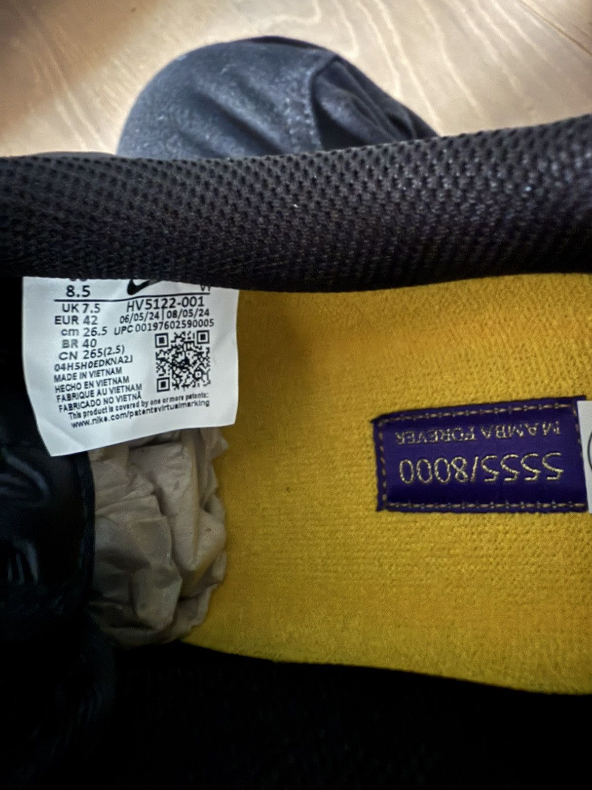 Nike Kobe x Nike Air Force 1 Low ‘Lakers Away’ 5555/8000 Sz 8.5 Size US 8.5 / EU 41-42 - 9 Thumbnail