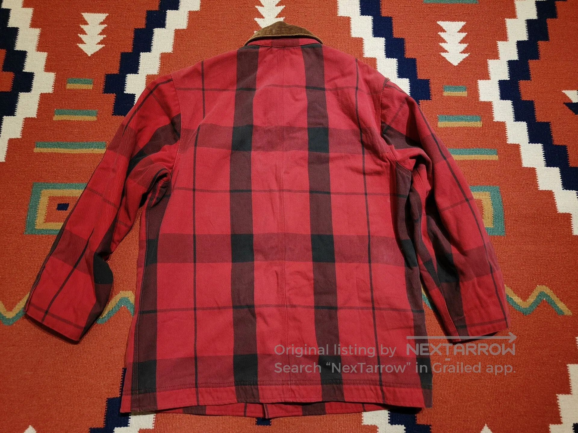 VINNY's Vintage Ralph Lauren Red Checked Jacket. Size XL / US 12-14 / IT 48-50 - 7 Thumbnail