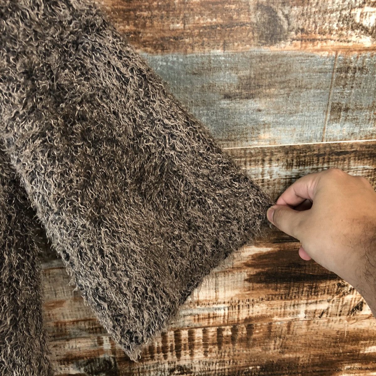 Homespun Knitwear DLL Fashion Messange Grey Mohair fur shaggy Knitwear #C077 Size M / US 6-8 / IT 42-44 - 8 Thumbnail
